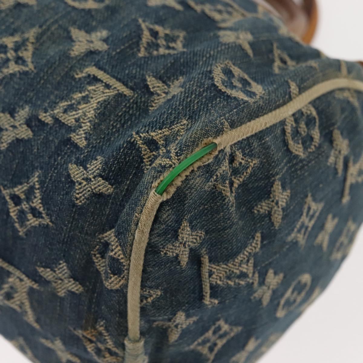 LOUIS VUITTON Monogram Denim Neo Speedy Hand Bag Blue M95019 LV Auth 148758