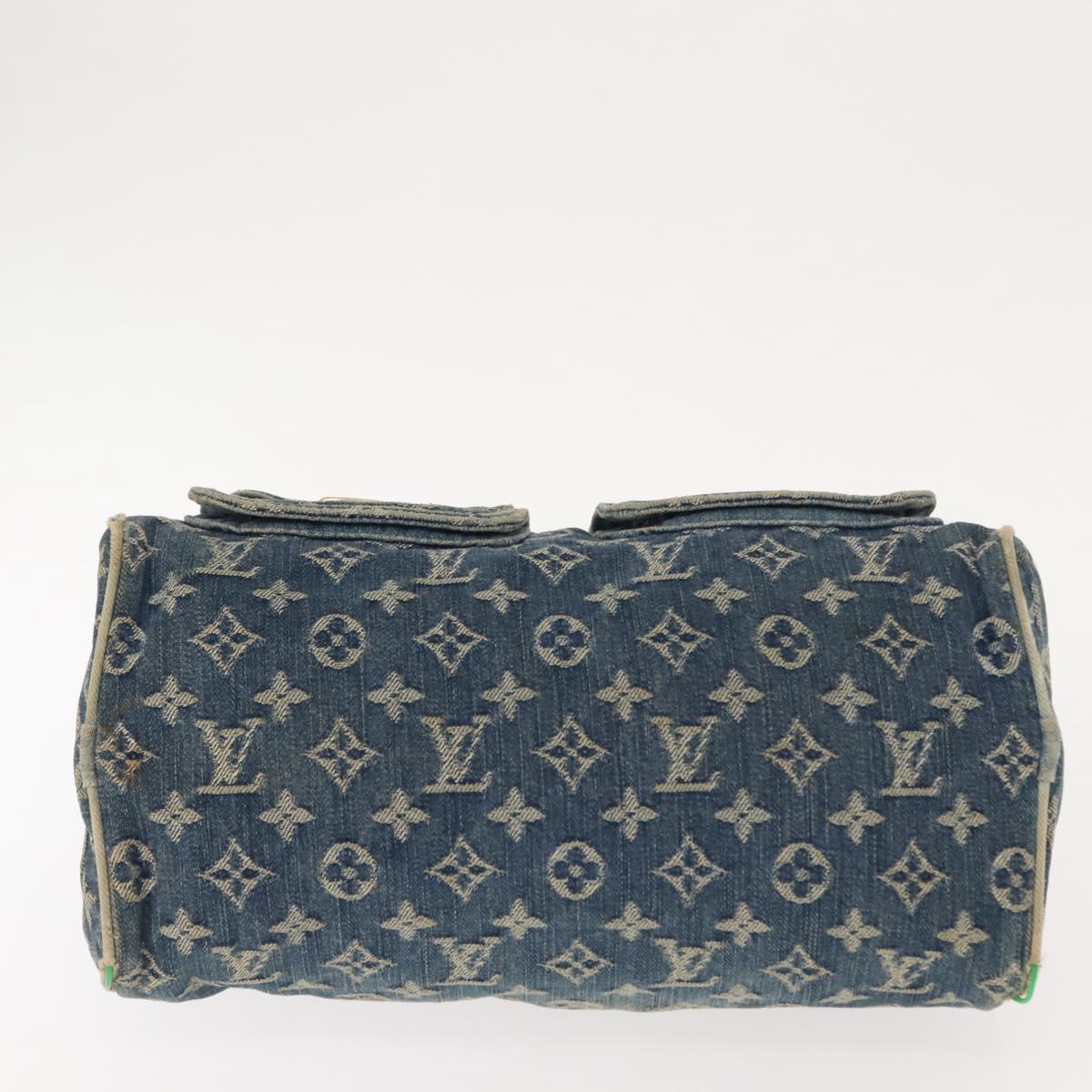 LOUIS VUITTON Monogram Denim Neo Speedy Hand Bag Blue M95019 LV Auth 148758