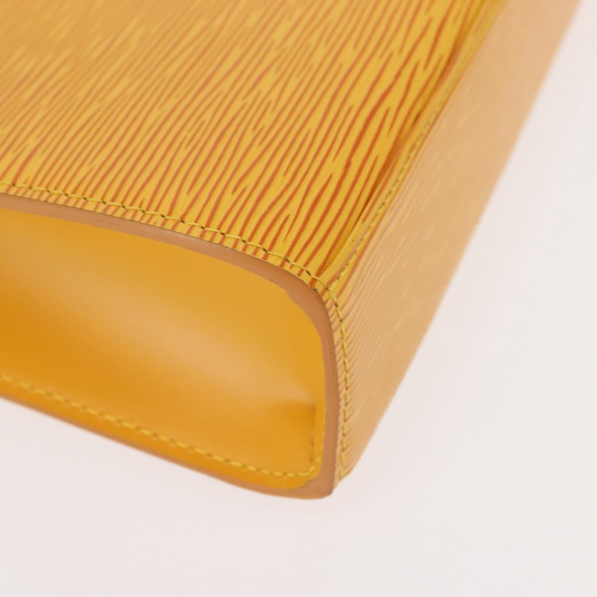 LOUIS VUITTON Epi Malesherbes Hand Bag Tassili Yellow Jonne M52379 Auth 148762