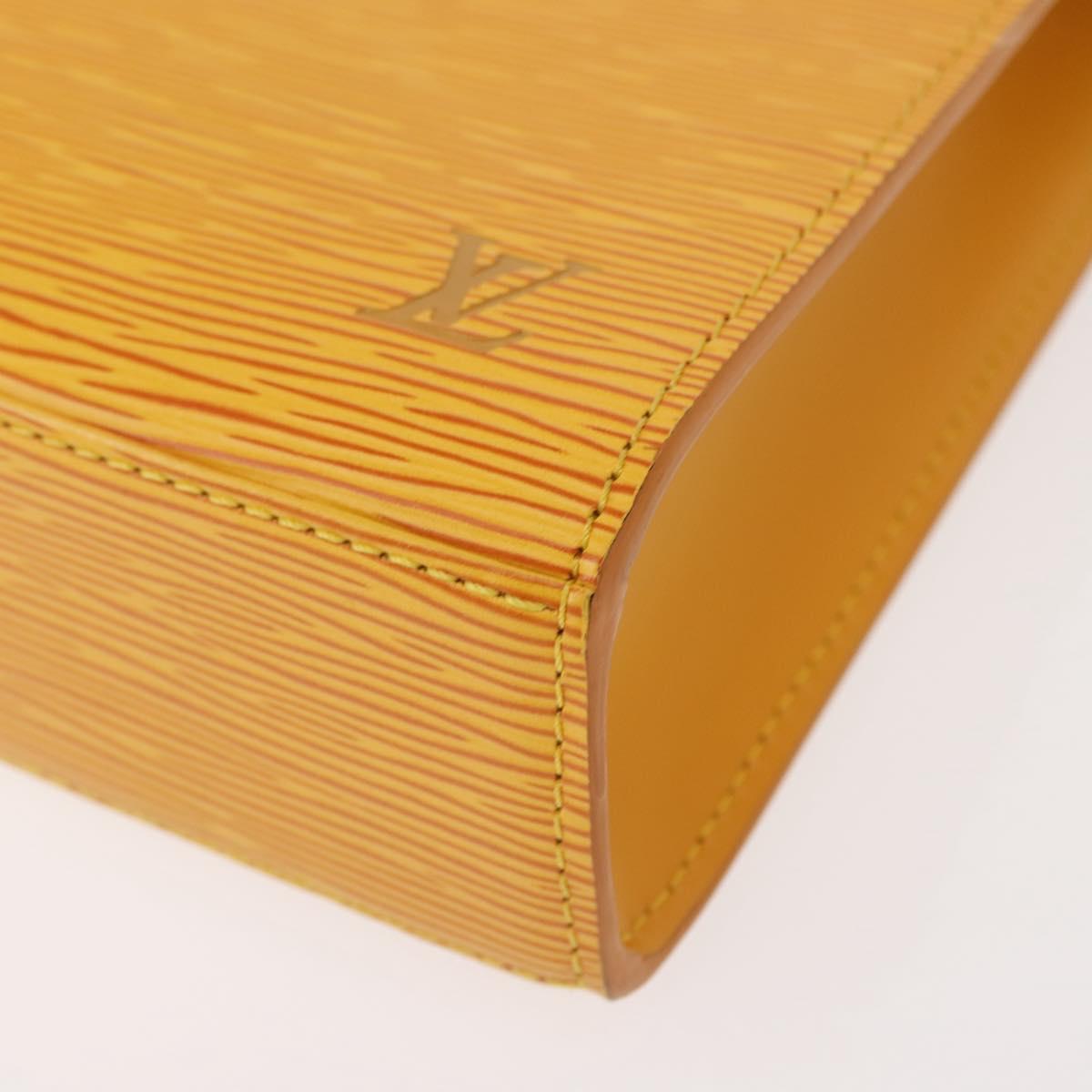 LOUIS VUITTON Epi Malesherbes Hand Bag Tassili Yellow Jonne M52379 Auth 148762