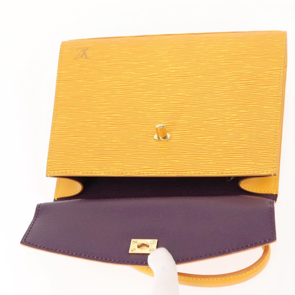 LOUIS VUITTON Epi Malesherbes Hand Bag Tassili Yellow Jonne M52379 Auth 148762