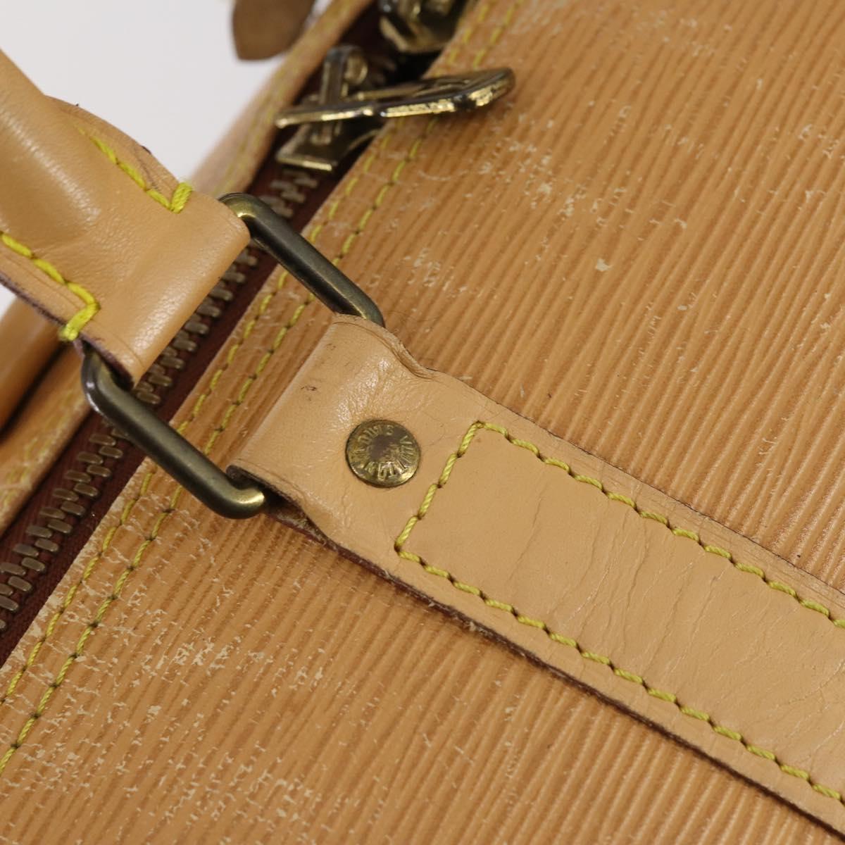 LOUIS VUITTON Epi Keepall 45 Boston Bag Vintage Beige M42976 LV Auth 148765