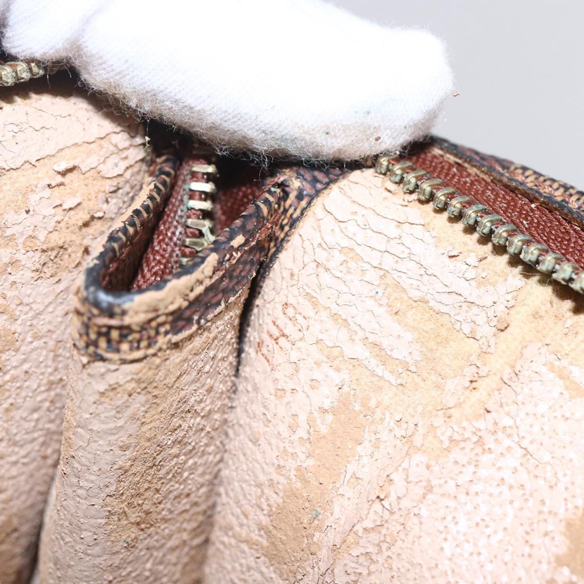 LOUIS VUITTON Damier Ebene Poche Toilette 26 Pouch N47543 LV Auth 148766