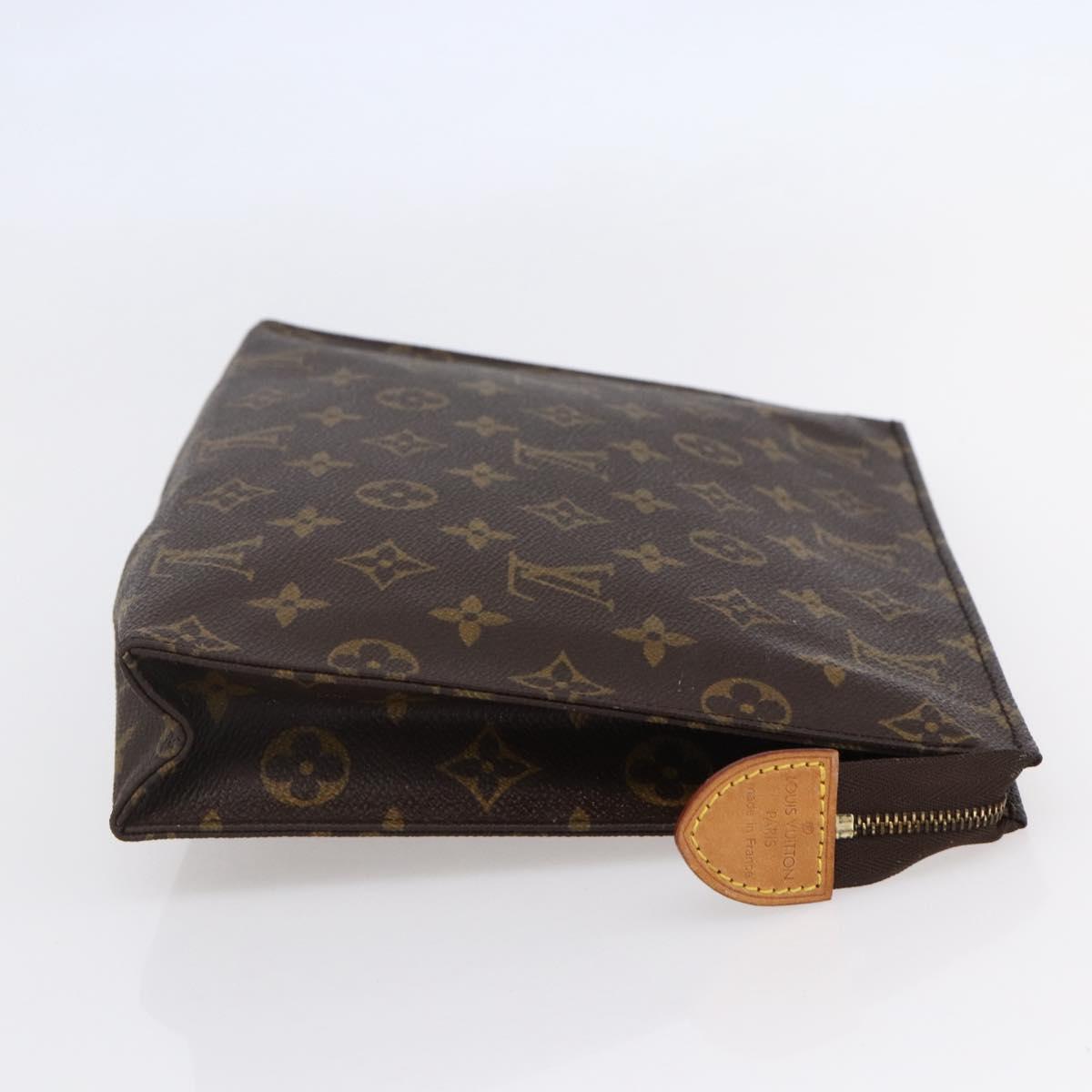 LOUIS VUITTON Monogram Poche Toilette 26 Pouch M47542 LV Auth 148769
