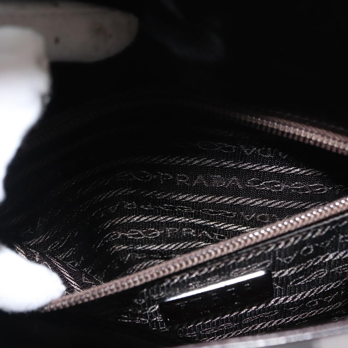 PRADA Shoulder Bag Leather Black Auth 148783