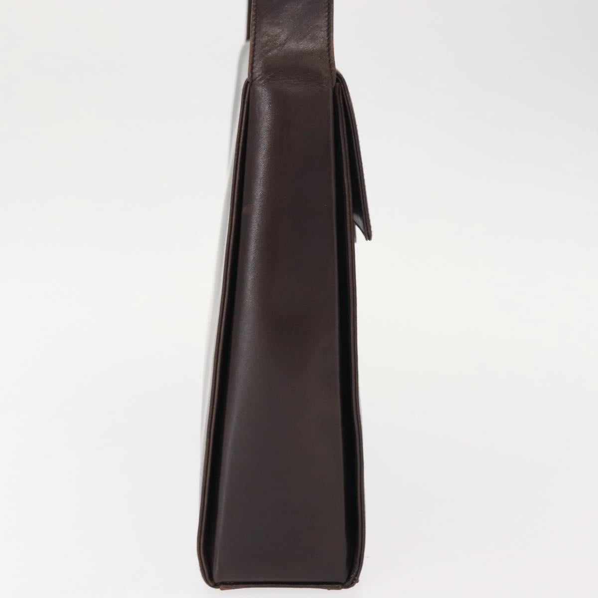 PRADA Shoulder Bag Leather Black Auth 148783