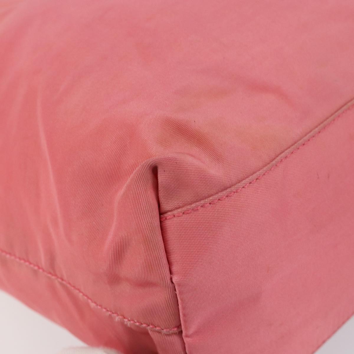 PRADA Tote Bag Nylon Pink Auth 148788