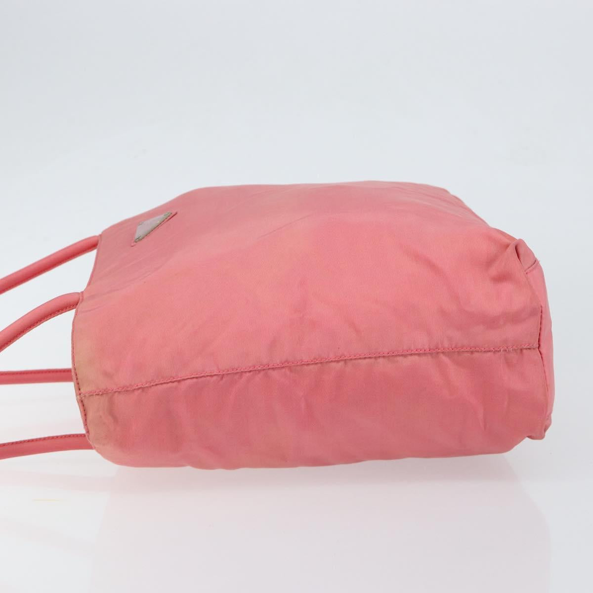 PRADA Tote Bag Nylon Pink Auth 148788