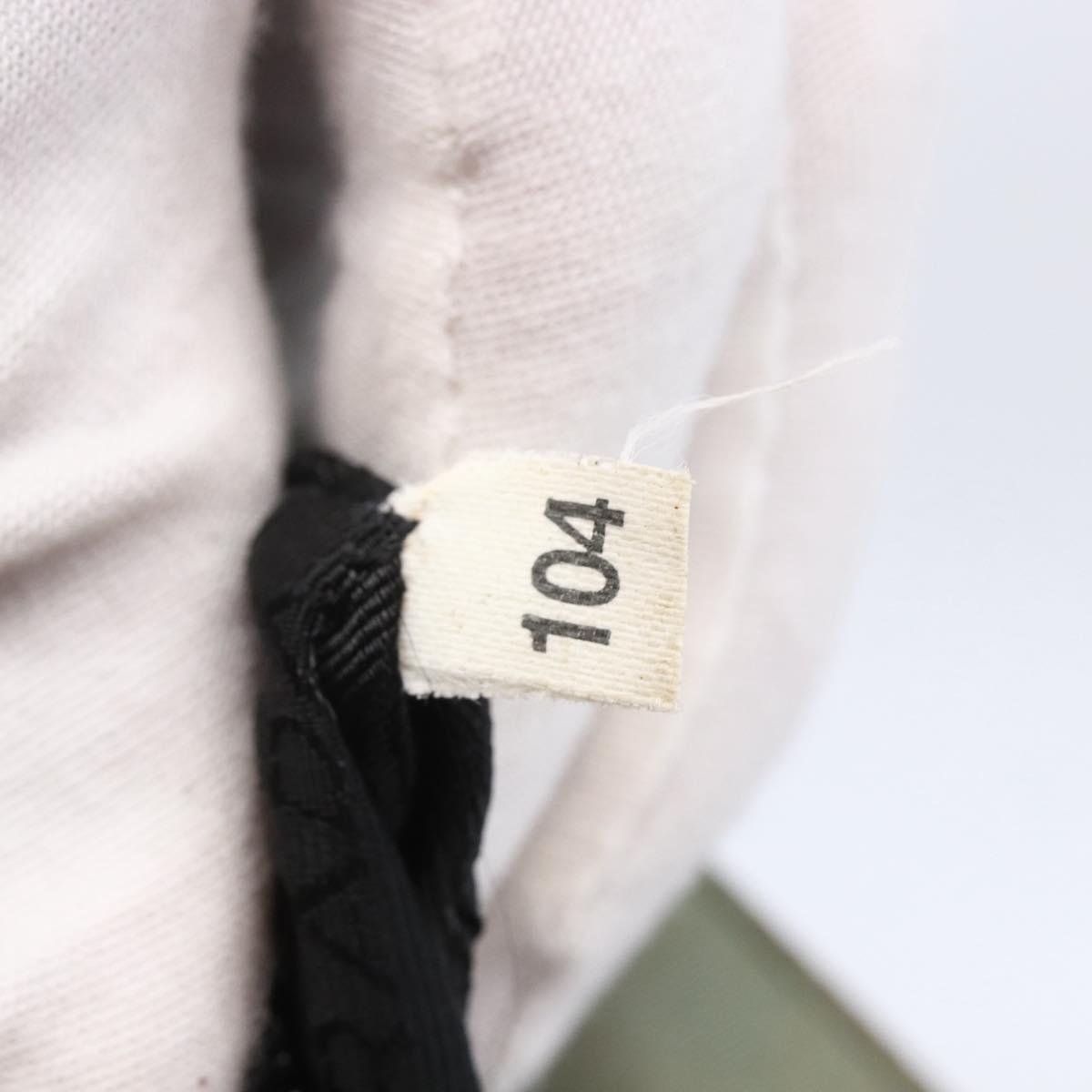 PRADA Shoulder Bag Nylon Gray Silver Auth 148795