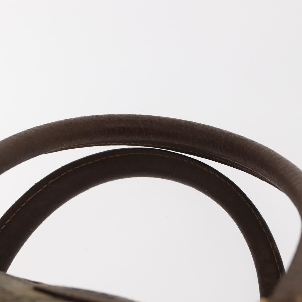 GUCCI GG Supreme Boston Bag PVC Beige Gold 000 40 0207 Auth 148811