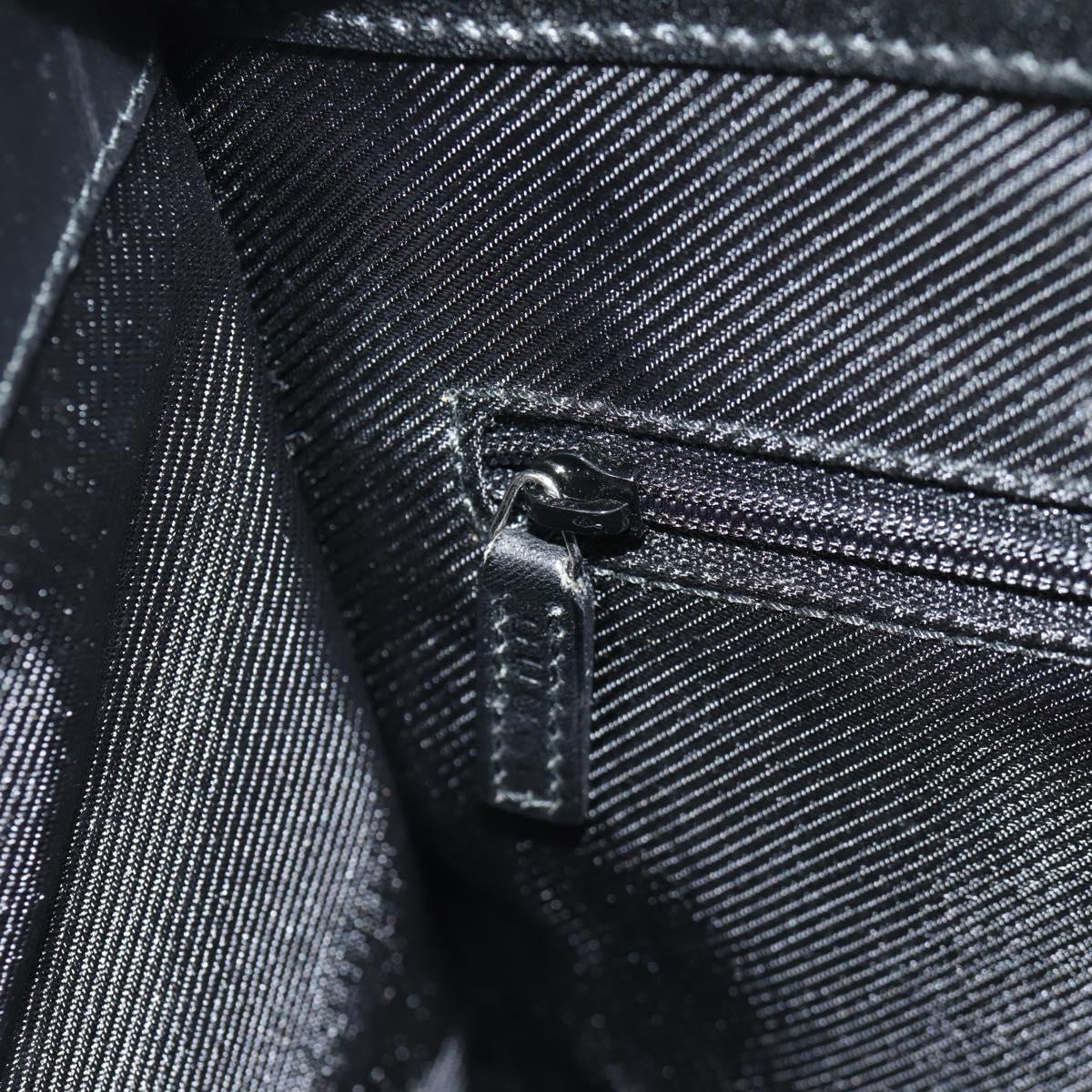 GUCCI GG Canvas Jackie Shoulder Bag Black Silver 002 1073 1781 Auth 148814V