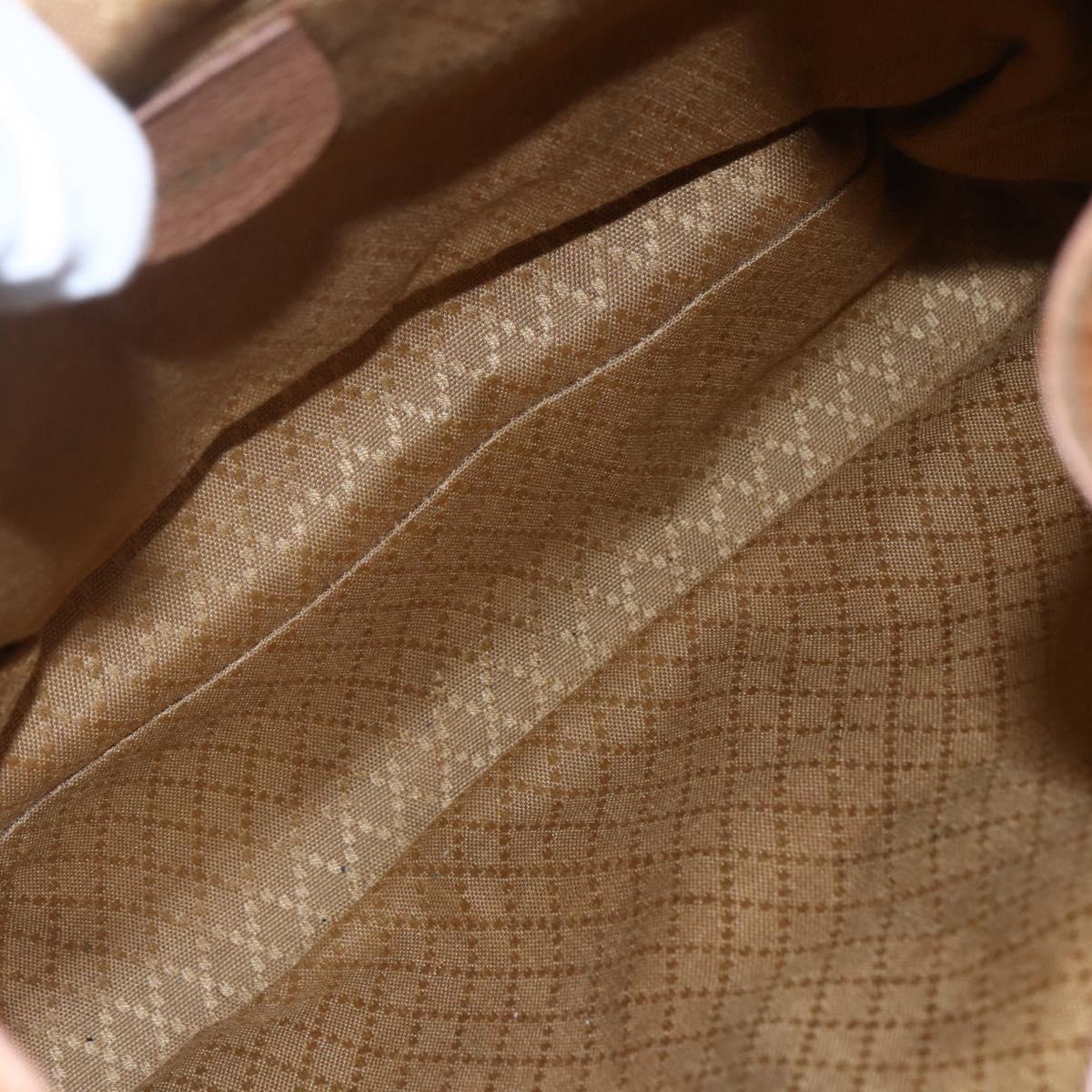 GUCCI Bamboo Backpack Suede Brown Gold 003 2058 0016 Auth 148819