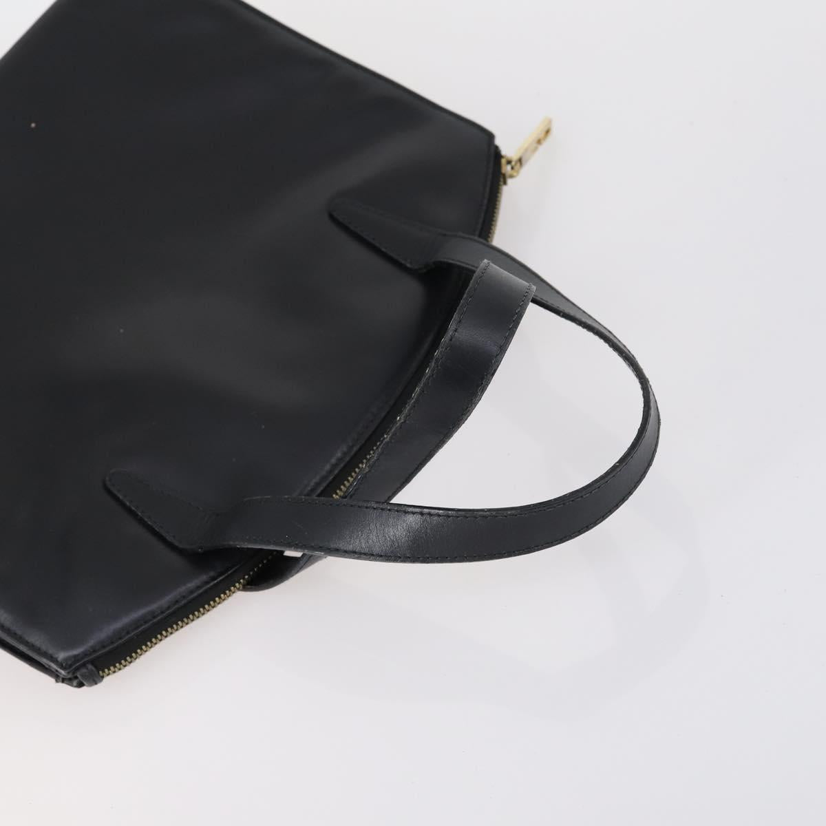 GUCCI Hand Bag Leather 3 Set Black Beige Auth 148825