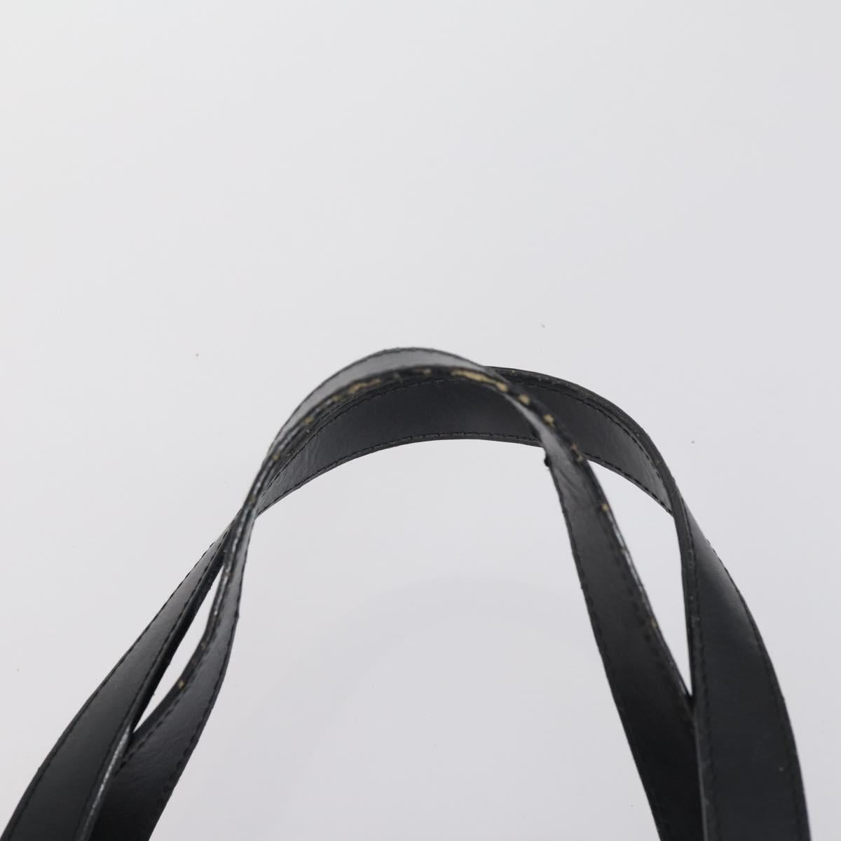 GUCCI Hand Bag Leather 3 Set Black Beige Auth 148825