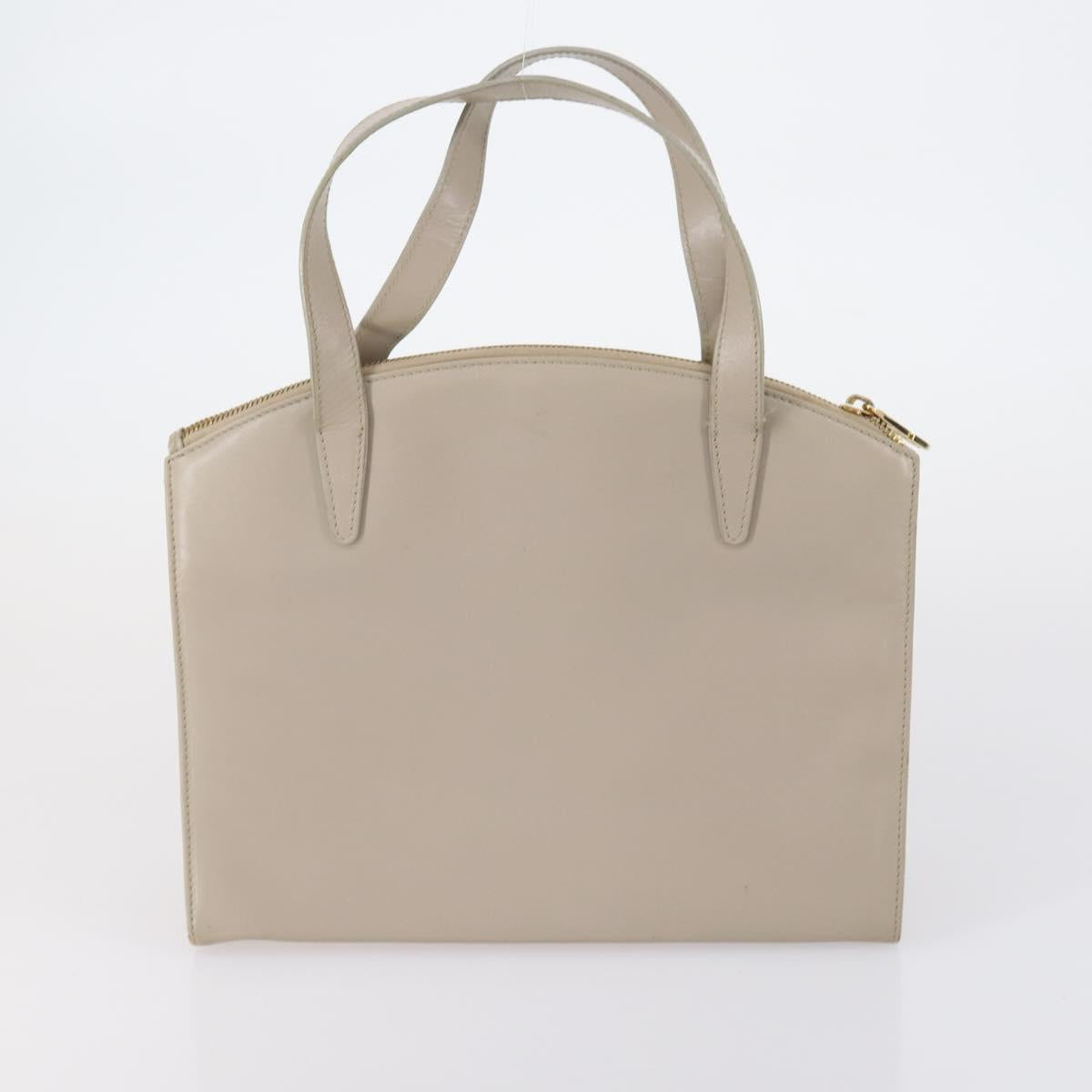 GUCCI Hand Bag Leather 3 Set Black Beige Auth 148825