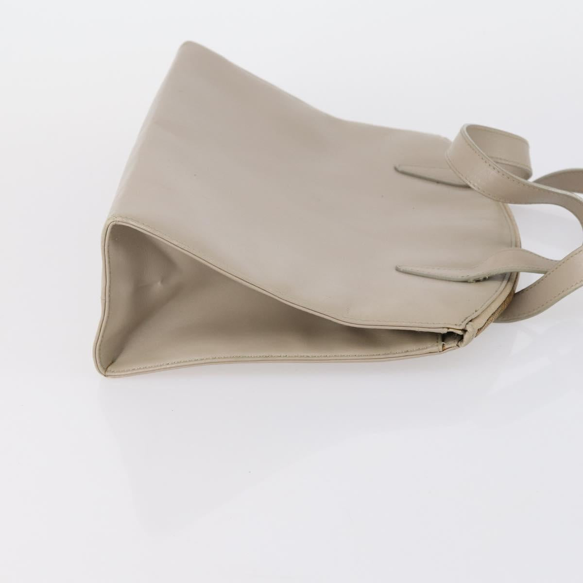 GUCCI Hand Bag Leather 3 Set Black Beige Auth 148825