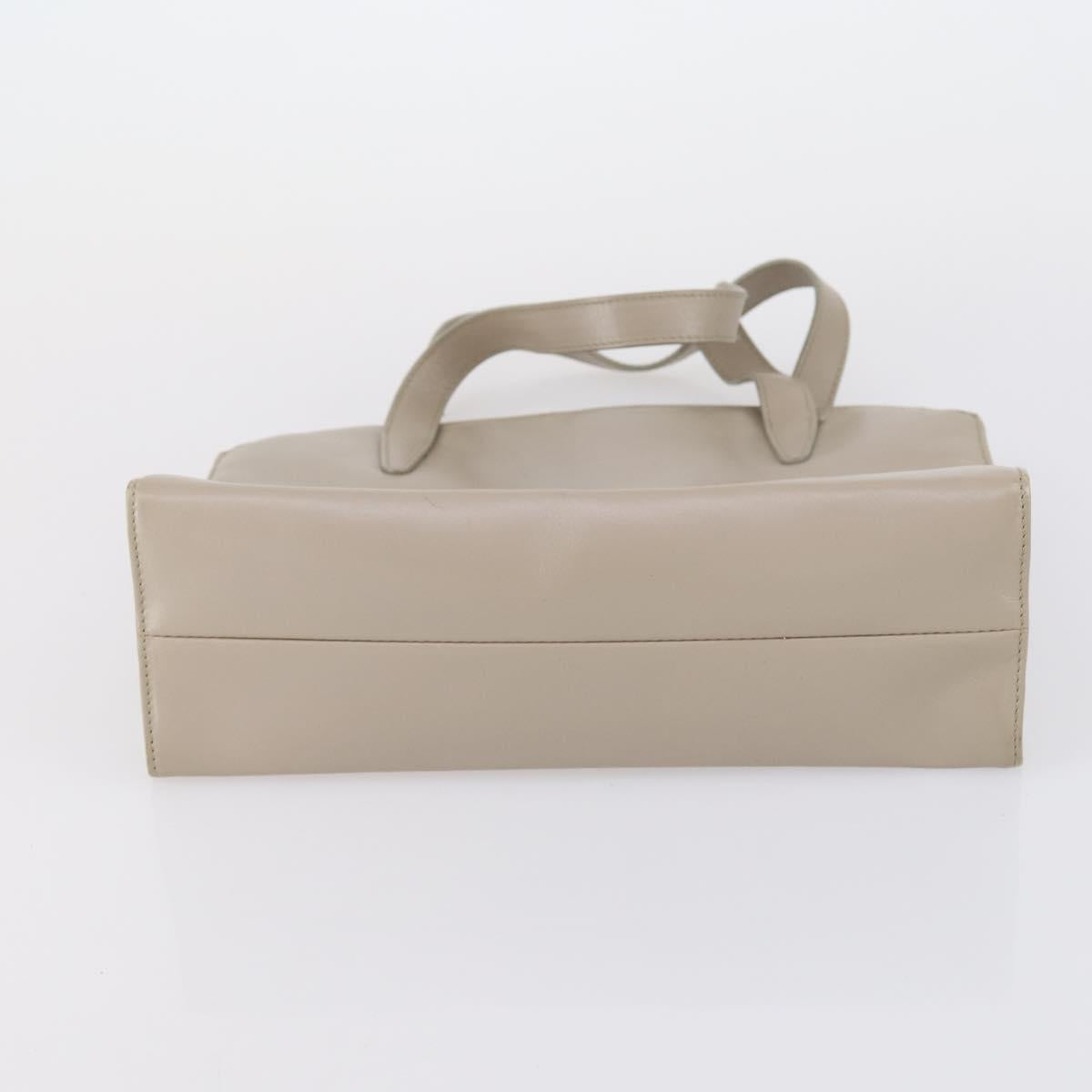 GUCCI Hand Bag Leather 3 Set Black Beige Auth 148825