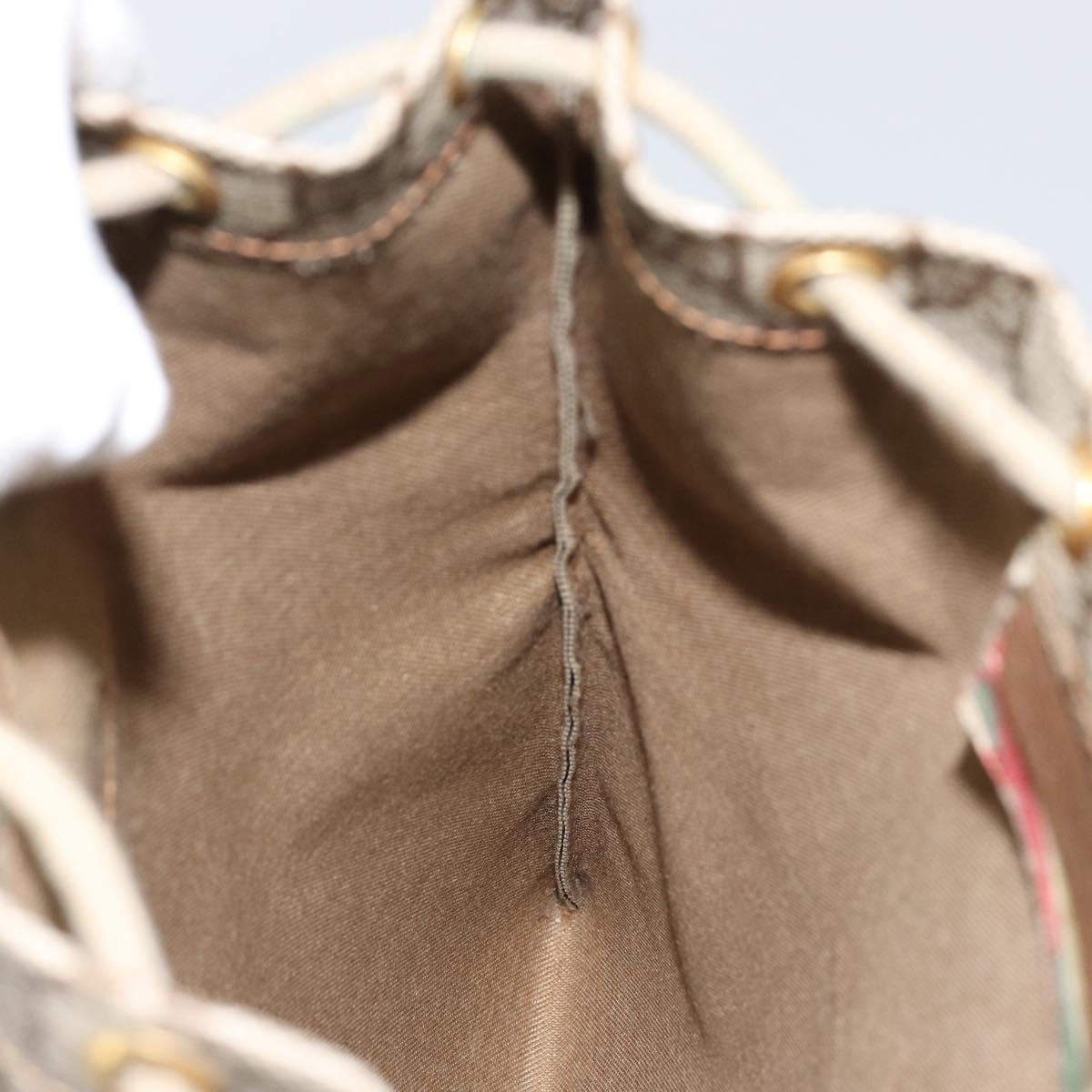 GUCCI GG Supreme Purse Pouch PVC Beige 97 19 303 Auth 148832