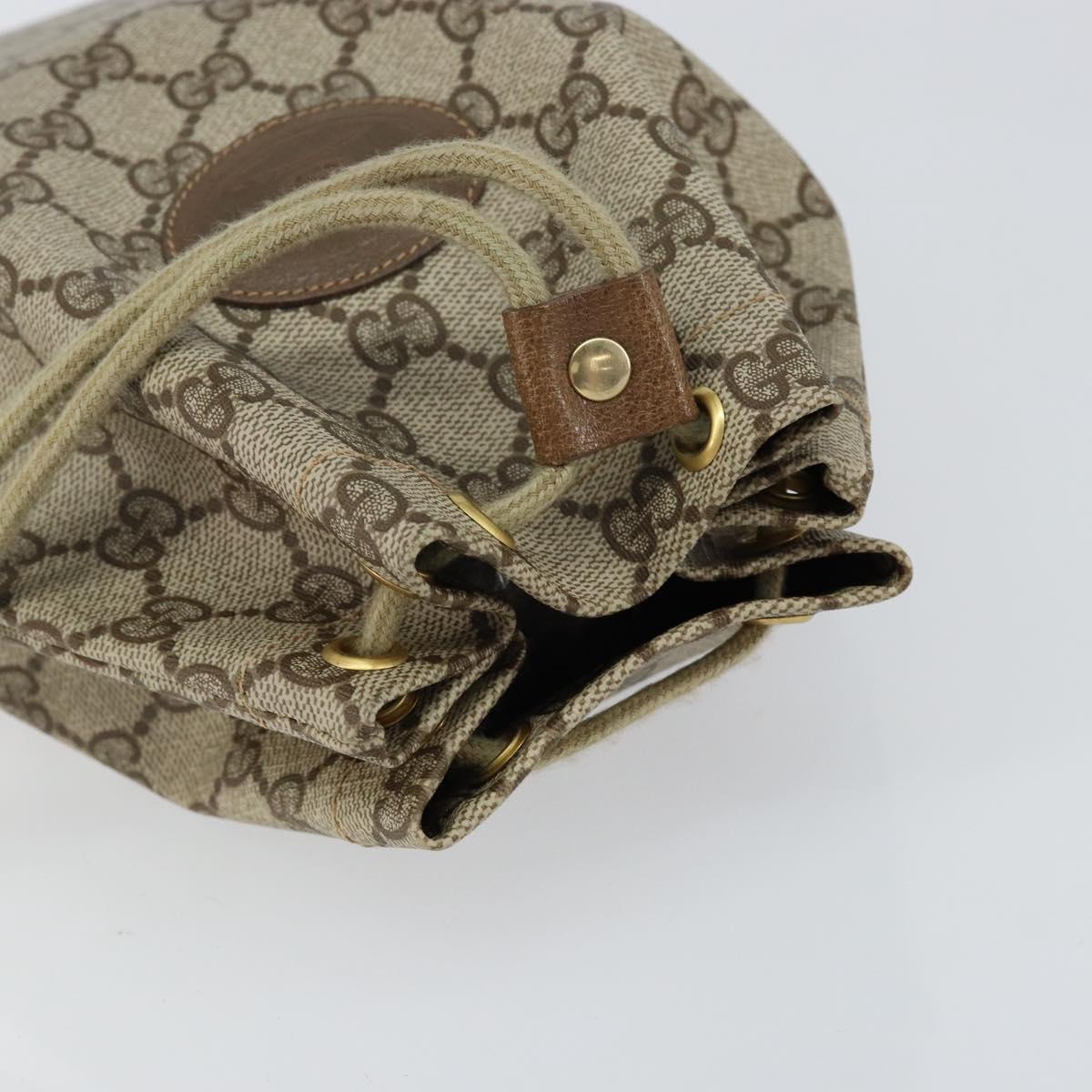 GUCCI GG Supreme Purse Pouch PVC Beige 97 19 303 Auth 148832