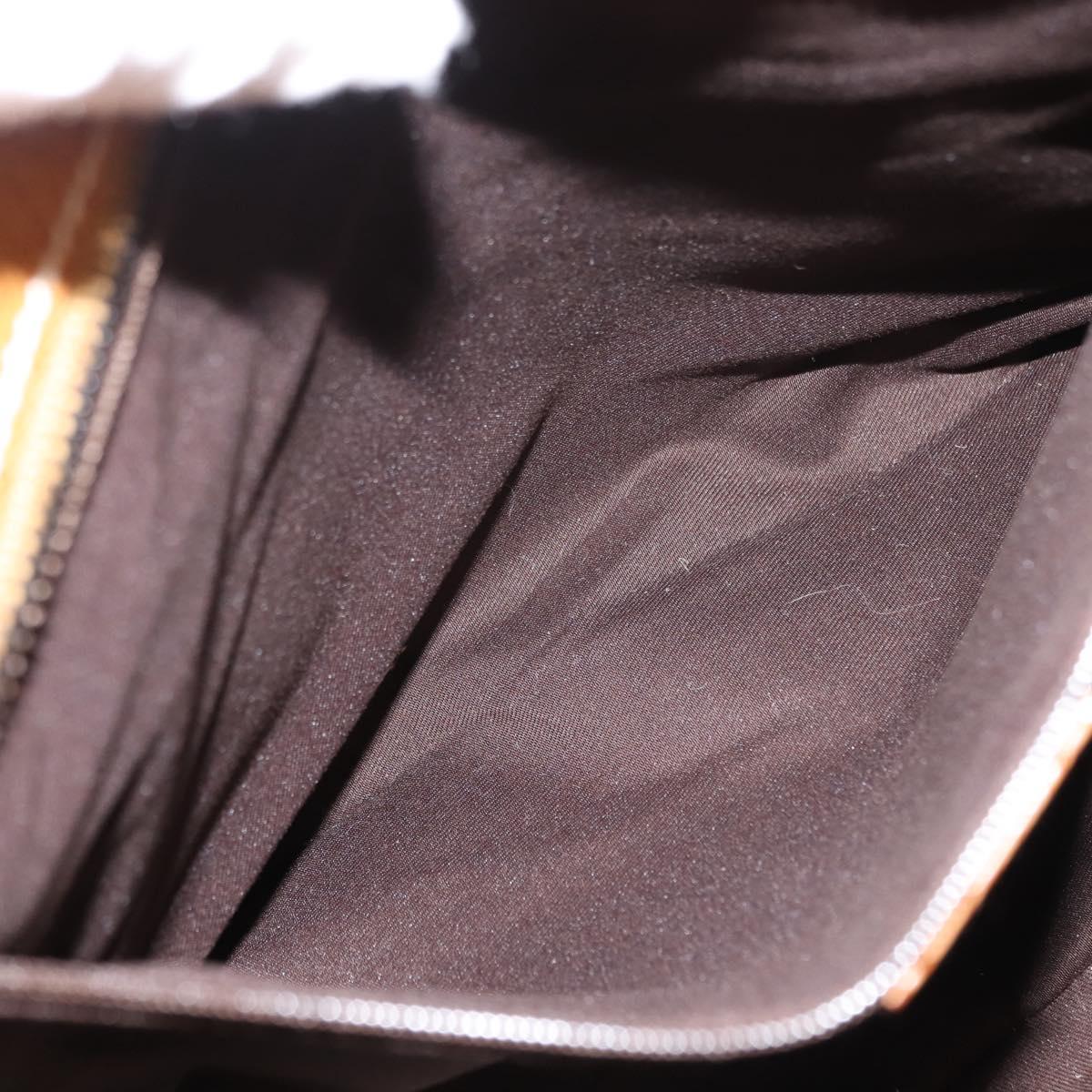 GUCCI GG Canvas Tote Bag Beige Silver 113011 Auth 148839V