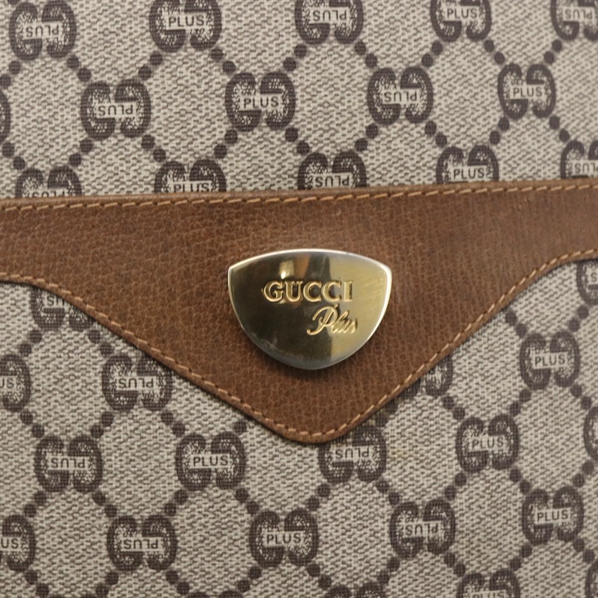 GUCCI GG Plus Supreme Web Sherry Line Tote Bag PVC Beige Red Green Auth 148852
