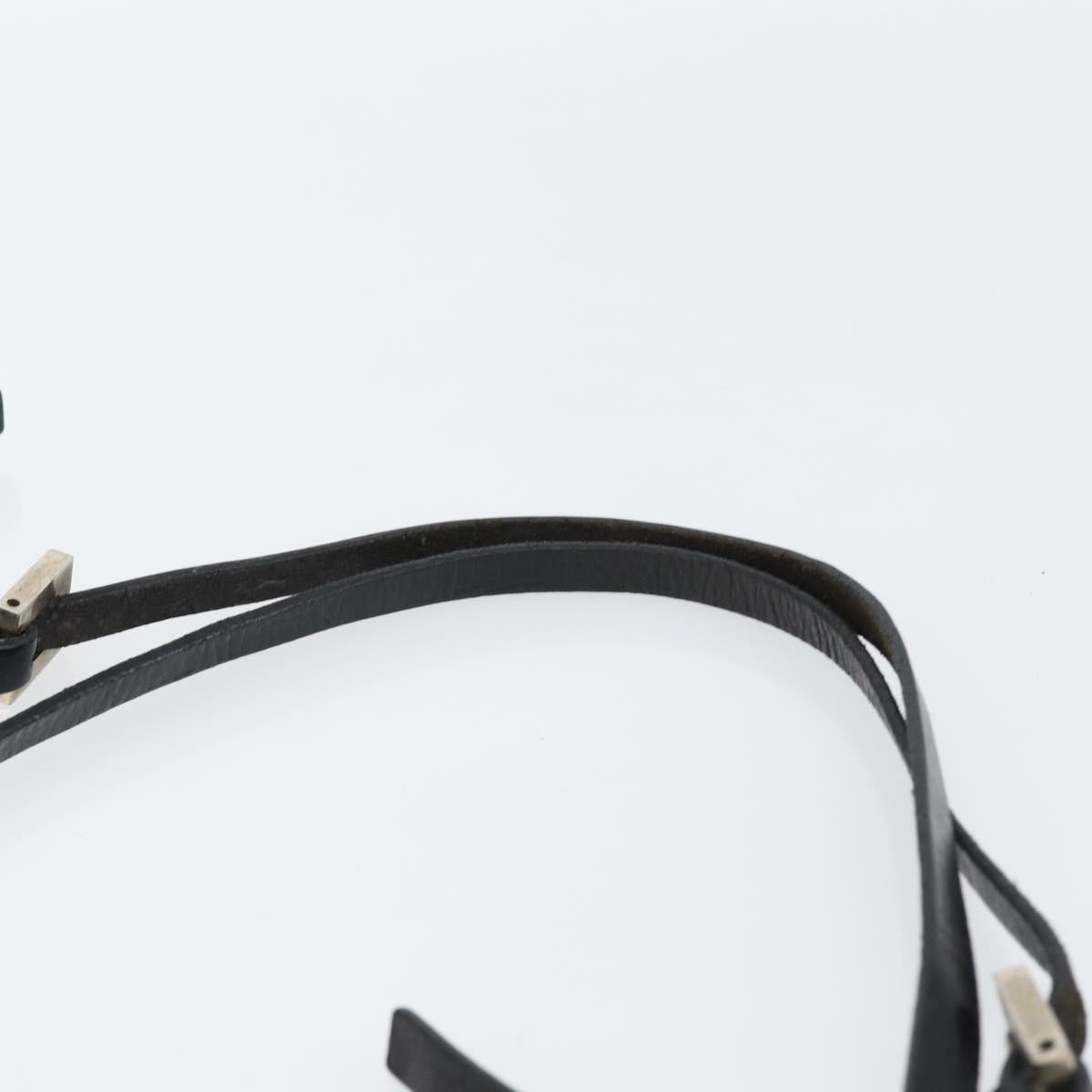 FENDI Zucca Canvas Shoulder Bag Black Auth 148857