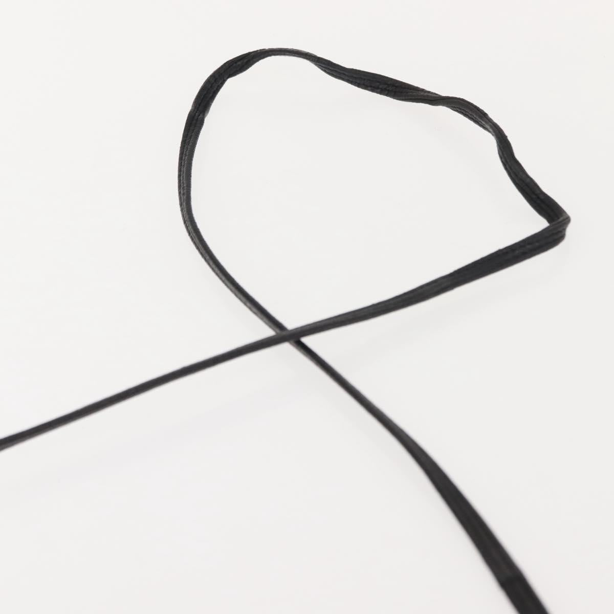 FENDI Shoulder Bag Leather Black Auth 148859