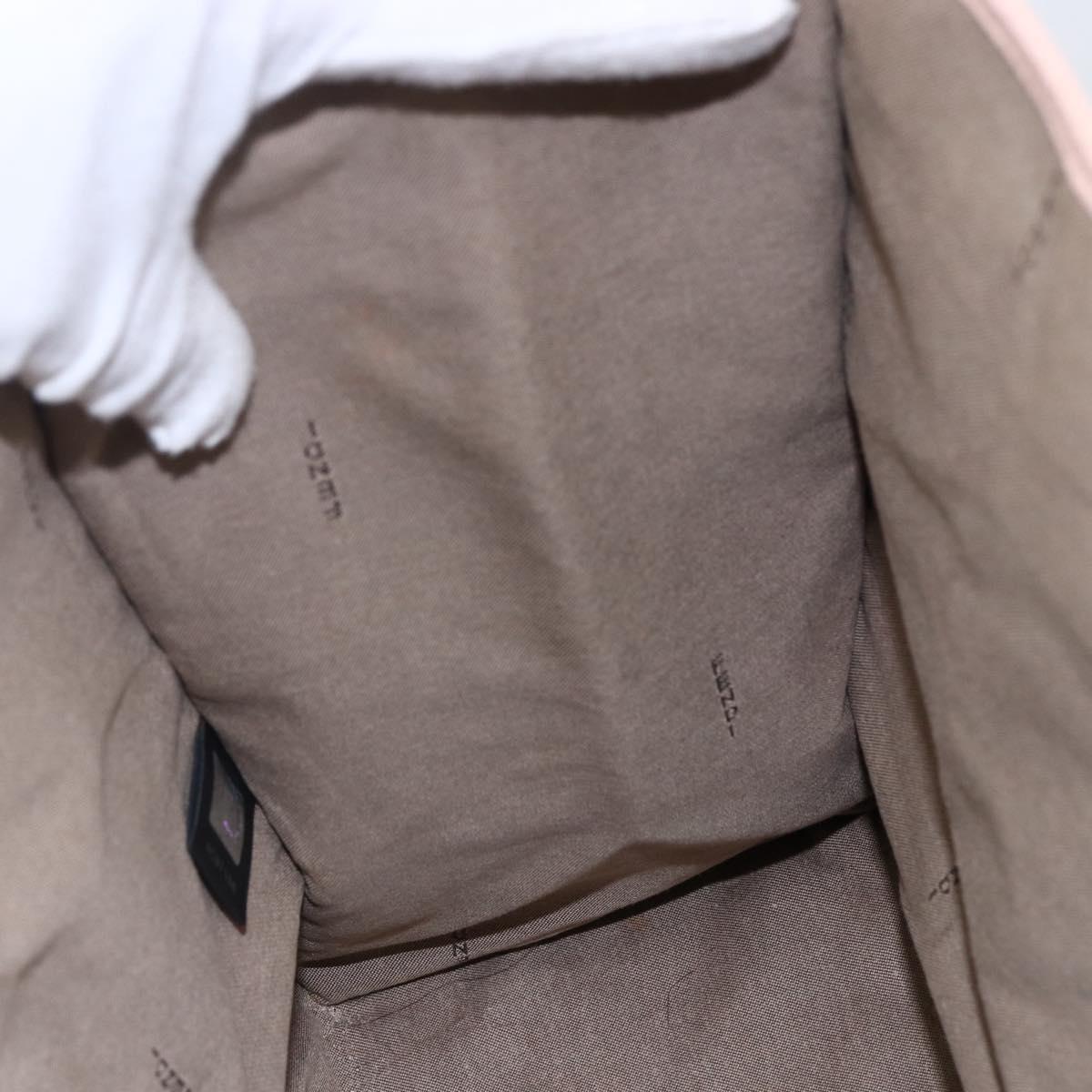 FENDI Zucchino Canvas Tote Bag Multicolor Gold Auth 148860