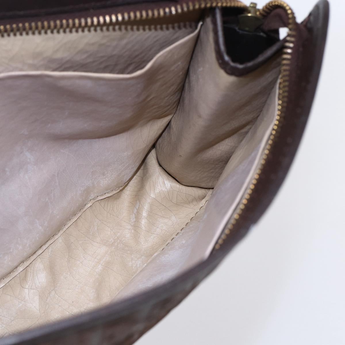 Christian Dior Trotter Canvas Clutch Bag Brown Auth 148875