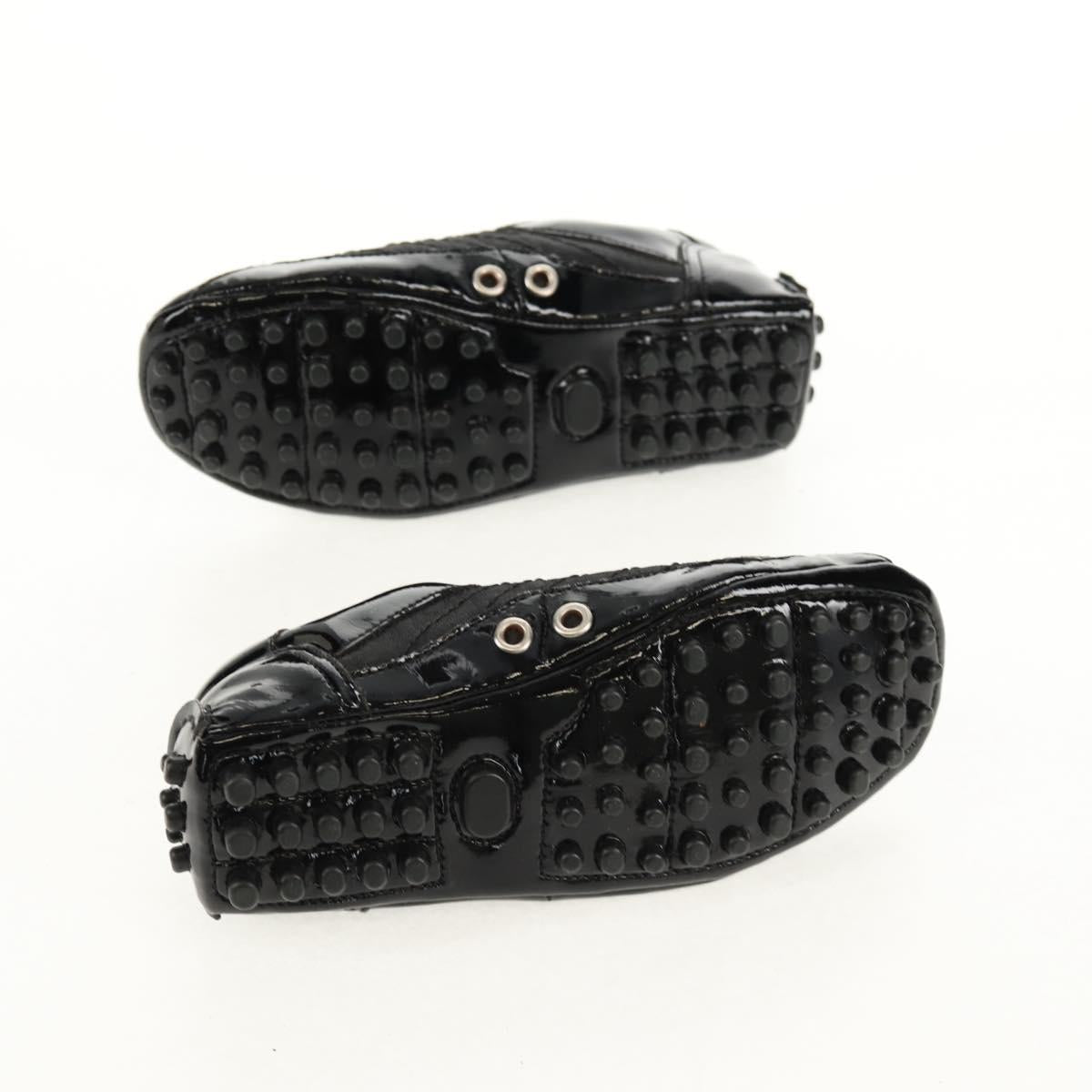 Christian Dior Baby Shoes Trotter Canvas Black Auth 148885V