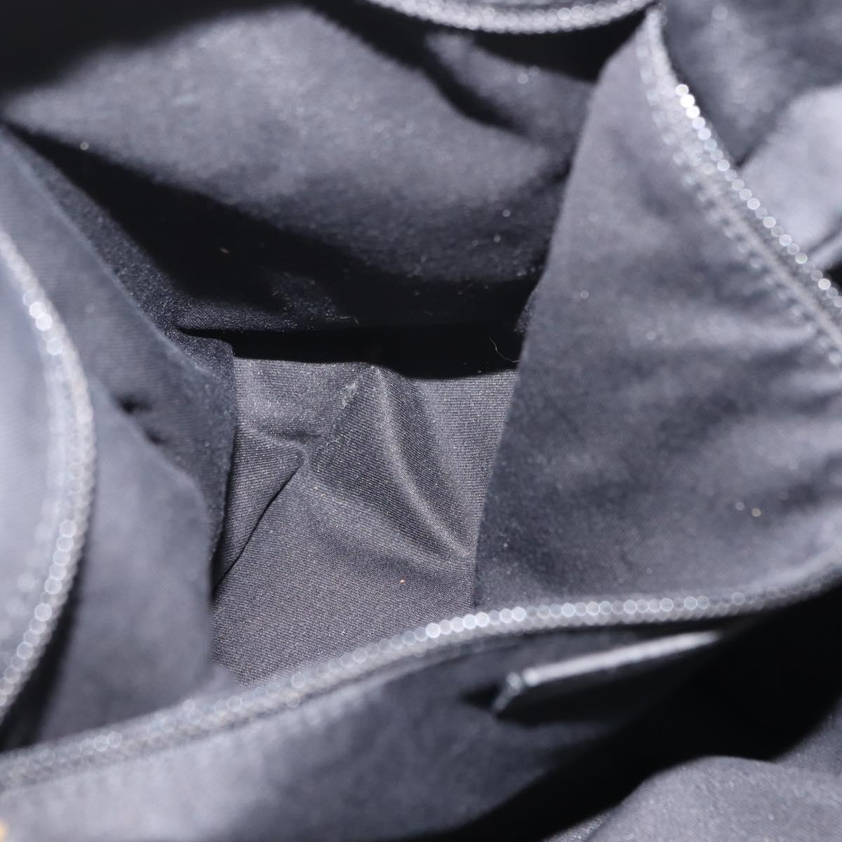 SAINT LAURENT Tote Bag Corduroy Navy Gold 148884 Auth 148894