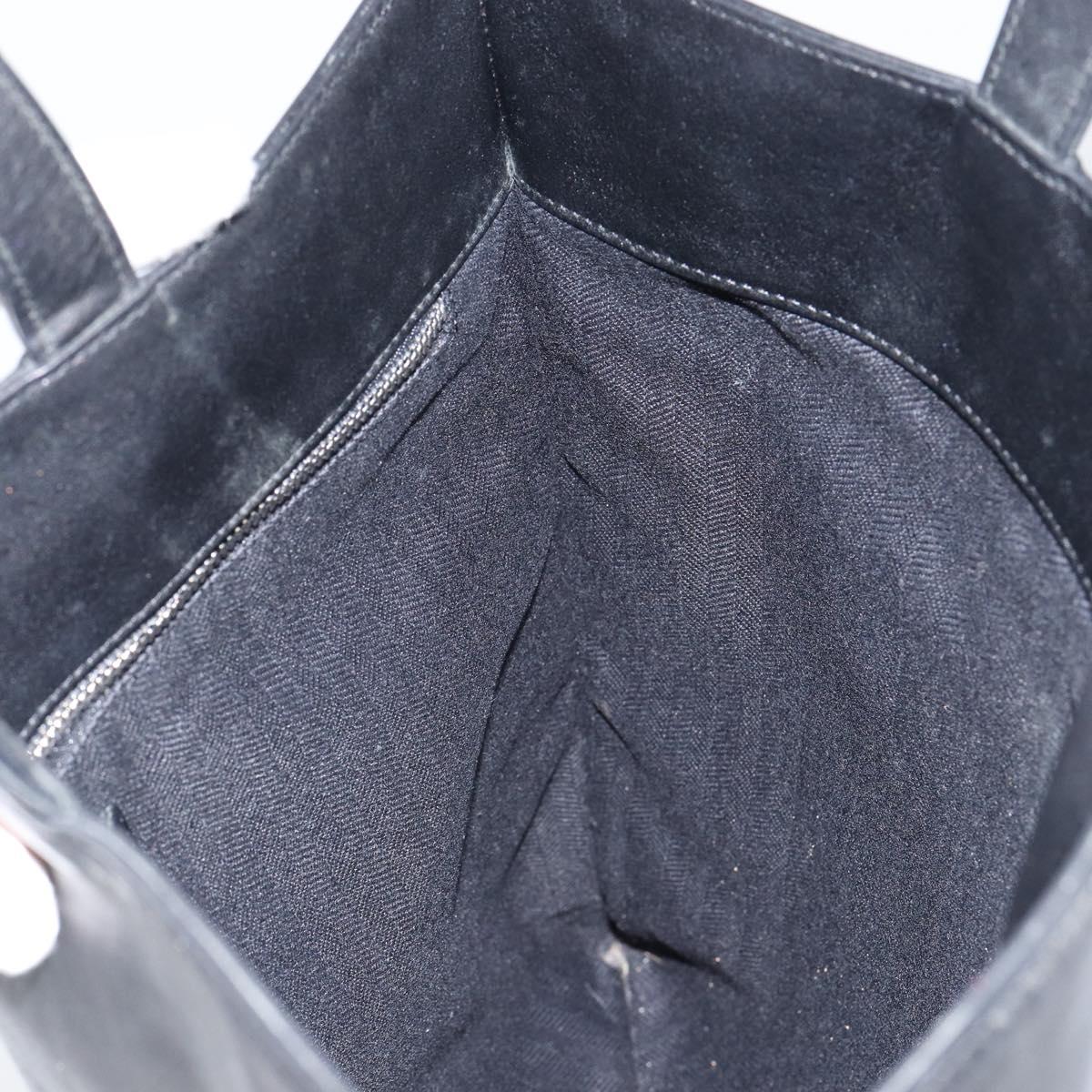 LOEWE Anagram Tote Bag Leather Black Auth 148909