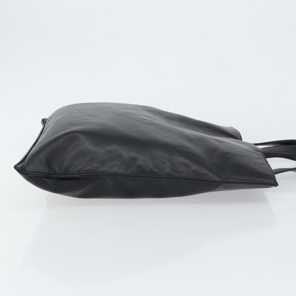 LOEWE Anagram Tote Bag Leather Black Auth 148909