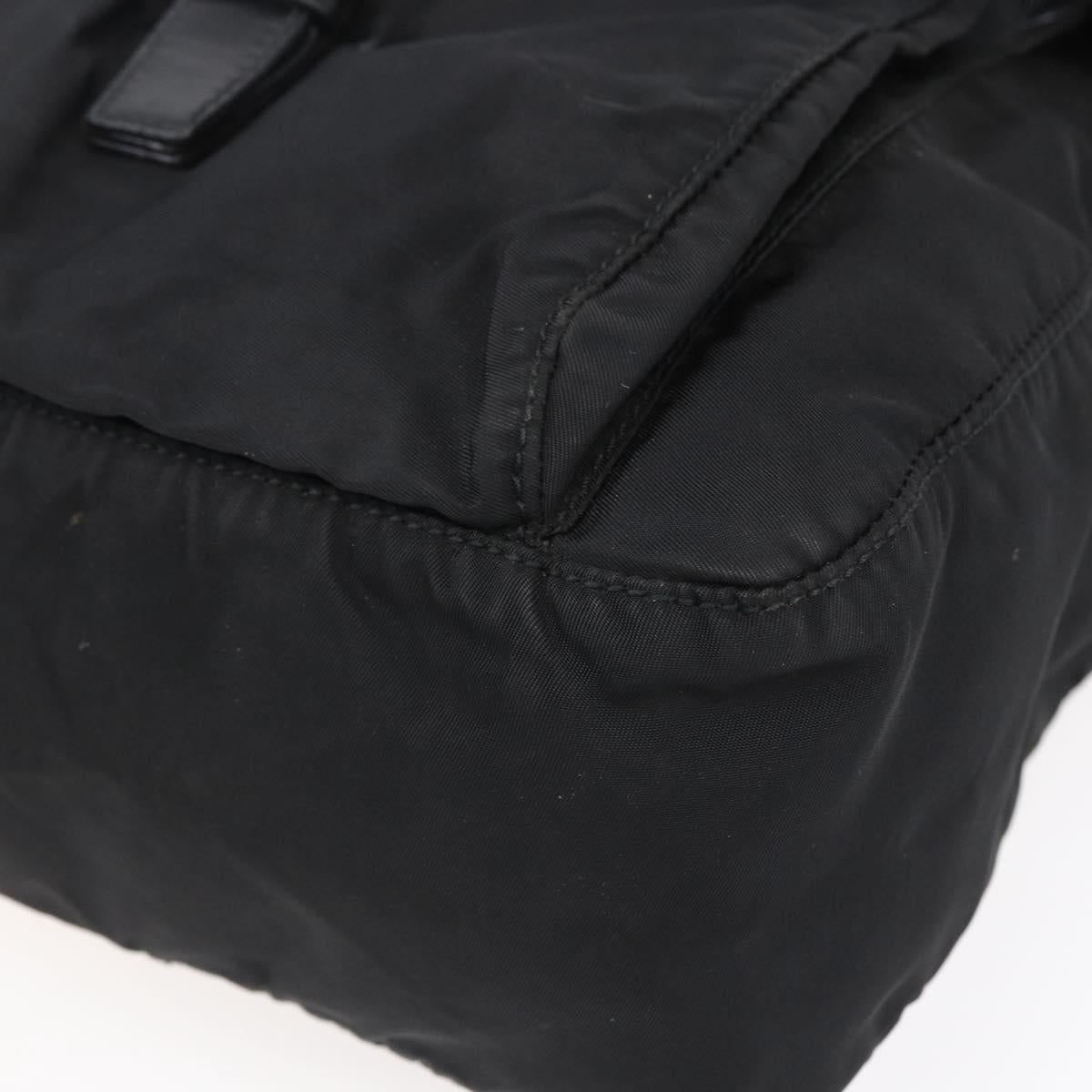 PRADA Shoulder Bag Nylon Black Auth 148933