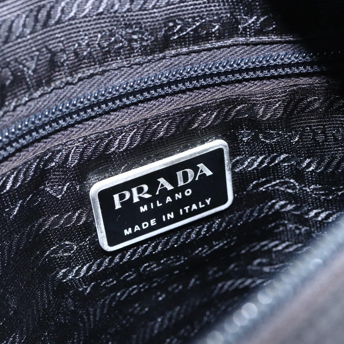 PRADA Shoulder Bag Nylon Black Auth 148933