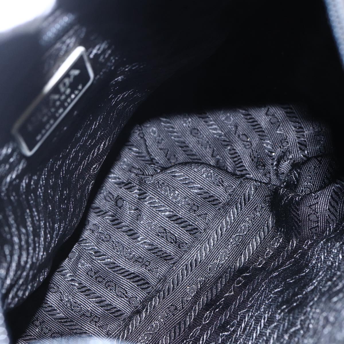 PRADA Shoulder Bag Nylon Black Auth 148933