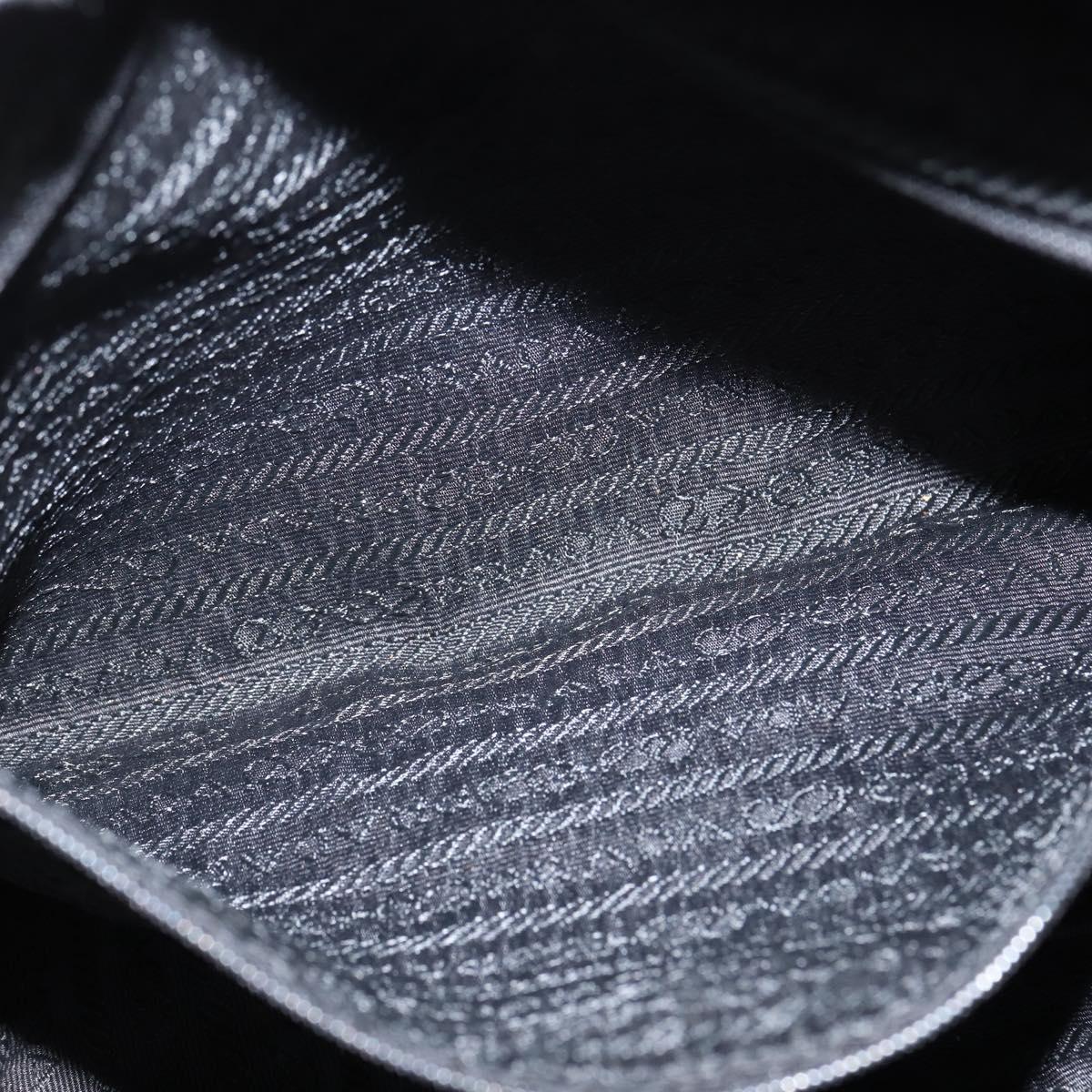 PRADA Shoulder Bag Nylon Black Auth 148935