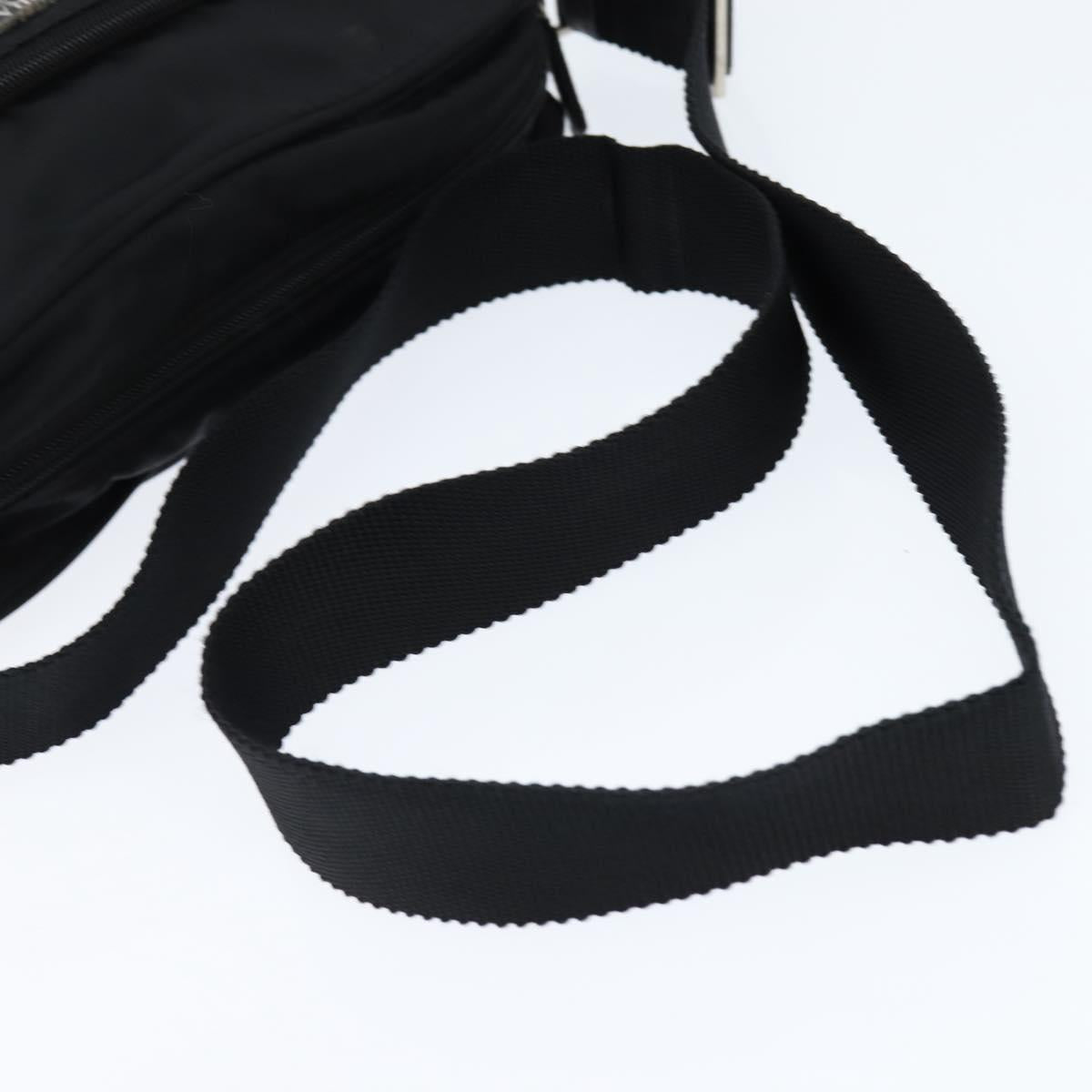 PRADA Shoulder Bag Nylon Black Auth 148935