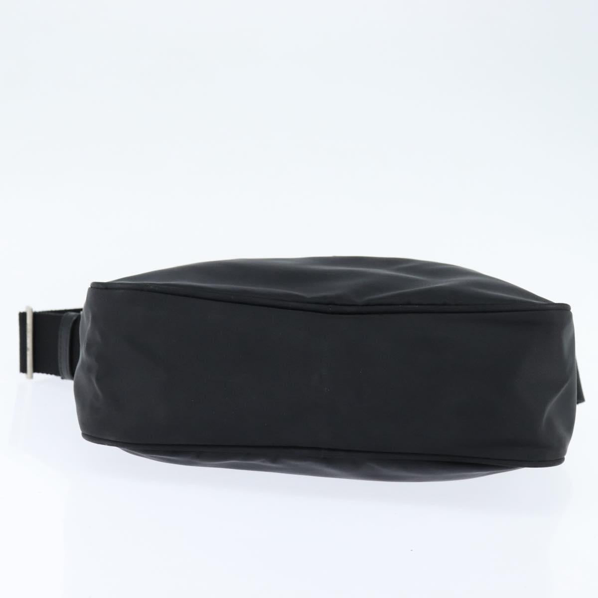 PRADA Shoulder Bag Nylon Black Auth 148935