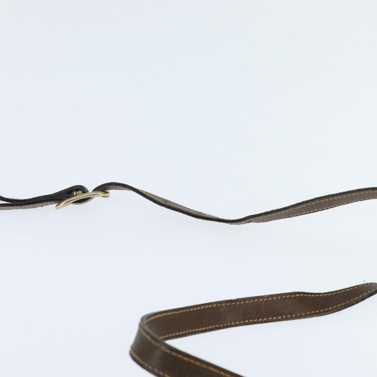 GUCCI GG Supreme Web Sherry Line Shoulder Bag PVC Beige Gold 010 378 Auth 148938