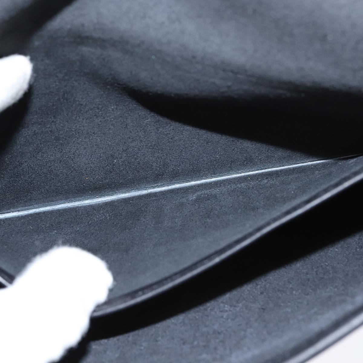 Coach Shoulder Bag Leather Black Gold Auth 148956