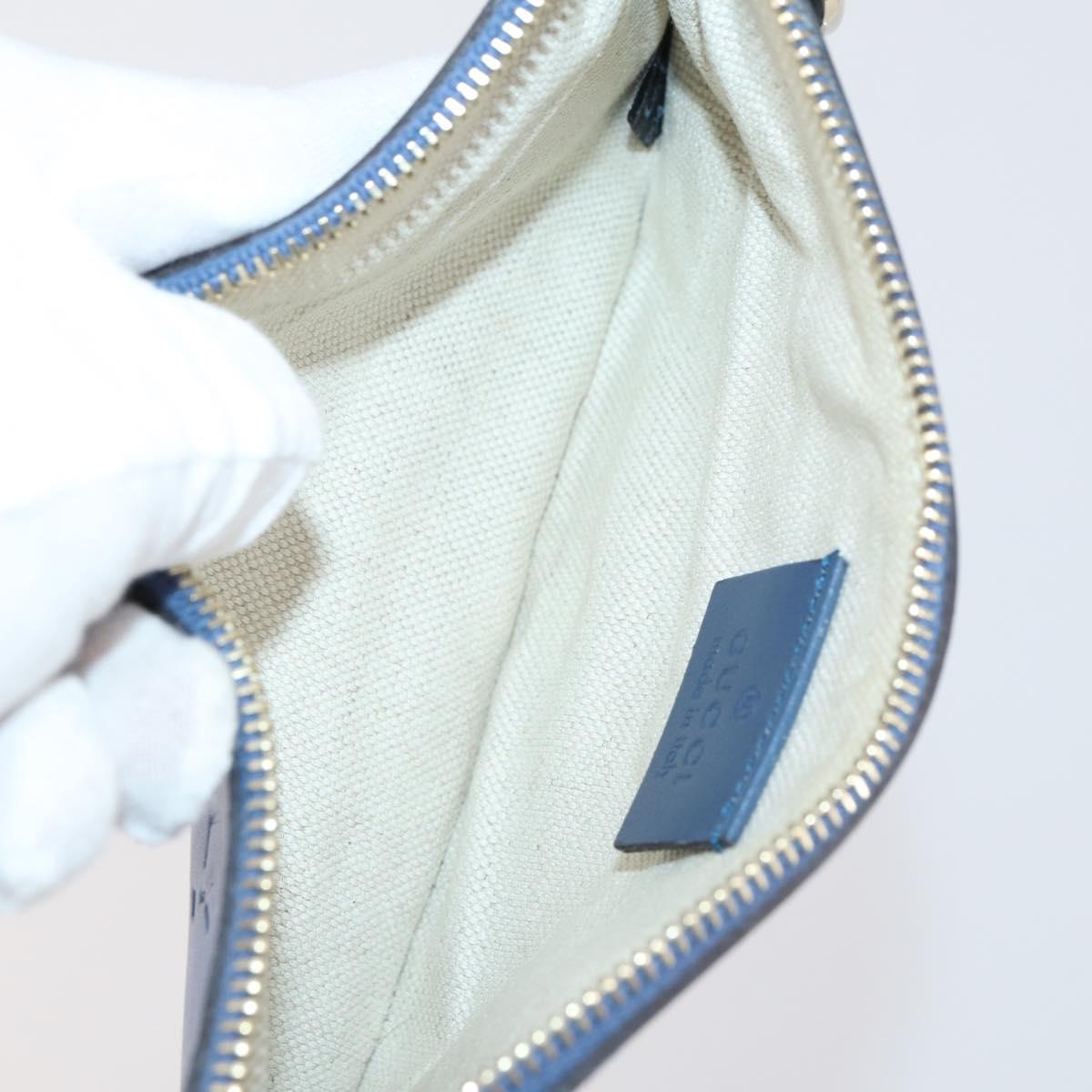 CELINE Fendi Gucci Cartier Macadam Canvas Pouch Leather 8Set Blue Auth 148967