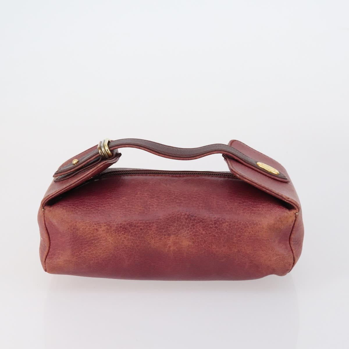 CELINE Fendi Gucci Cartier Macadam Canvas Pouch Leather 8Set Blue Auth 148967