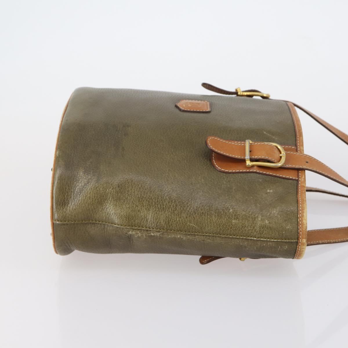 CELINE Macadam Canvas Shoulder Bag PVC 3 Set Beige Brown Auth 148968