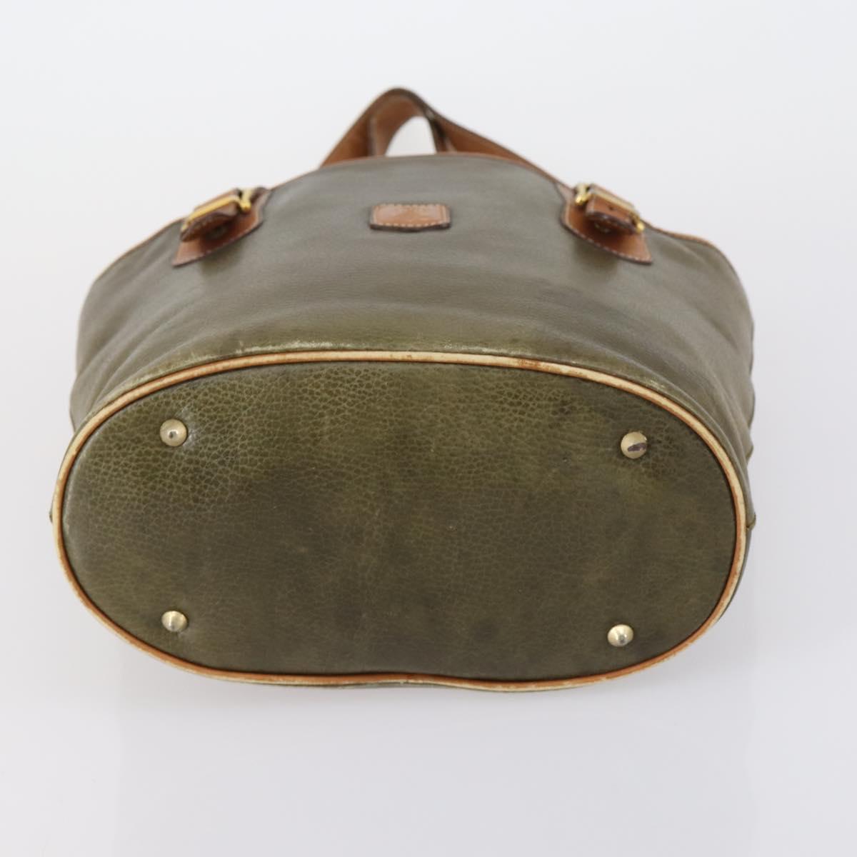 CELINE Macadam Canvas Shoulder Bag PVC 3 Set Beige Brown Auth 148968