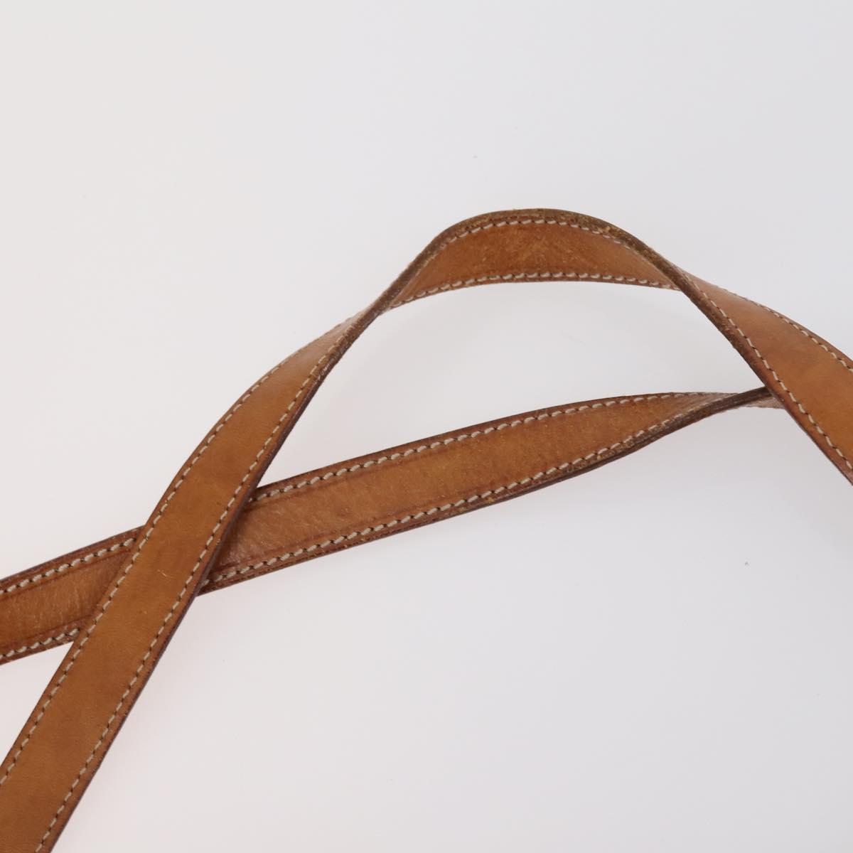 CELINE Macadam Canvas Shoulder Bag PVC 3 Set Beige Brown Auth 148968