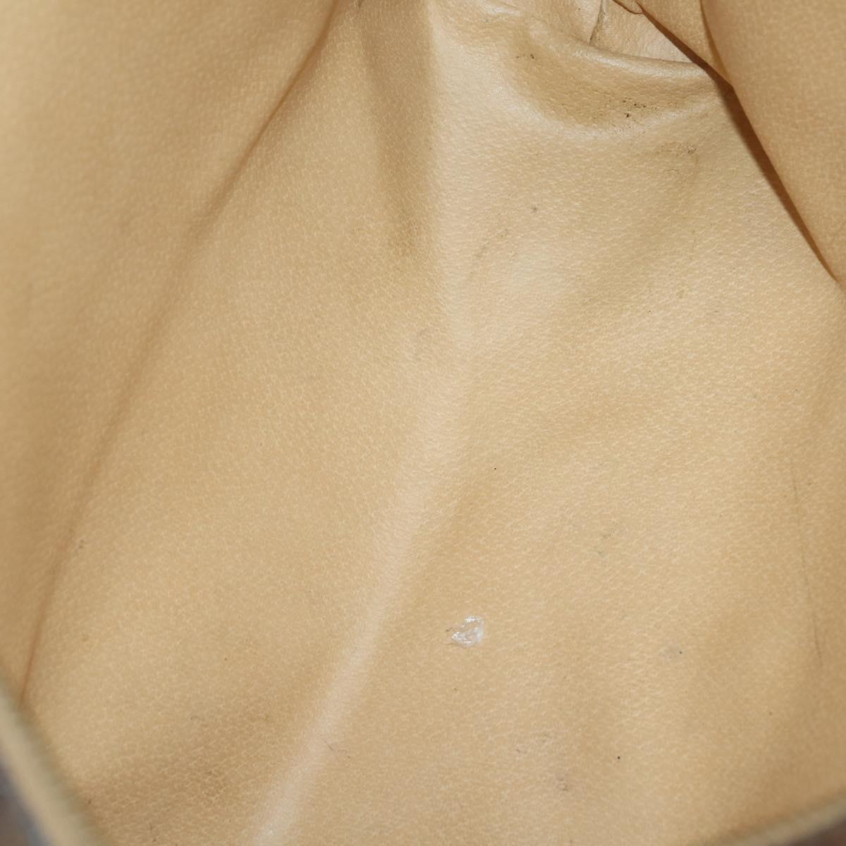 CELINE Macadam Canvas Shoulder Bag PVC 3 Set Beige Brown Auth 148968