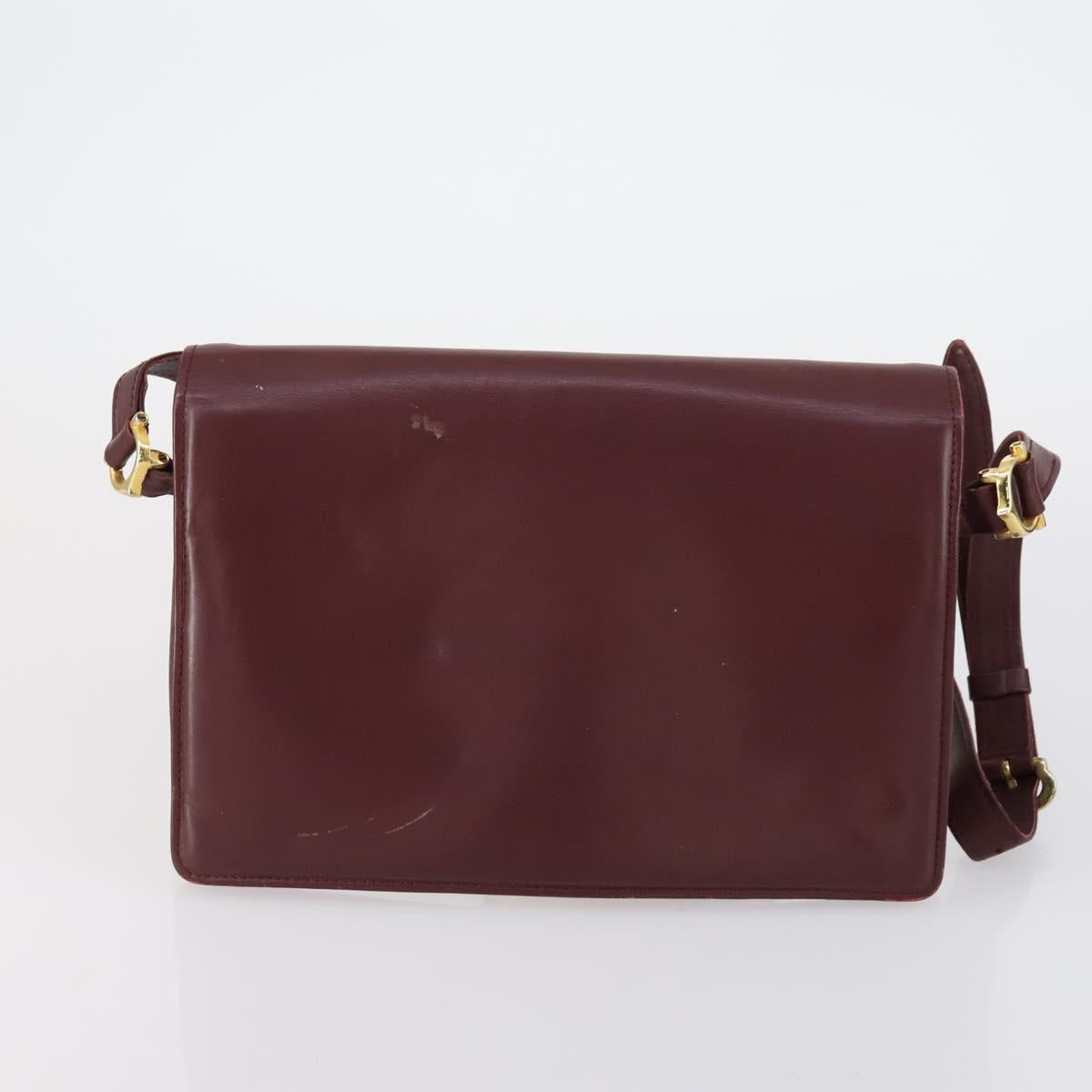 CELINE Cartier Fendi Bag PVC Leather 4 Set Beige Brown Bordeaux Auth 148969