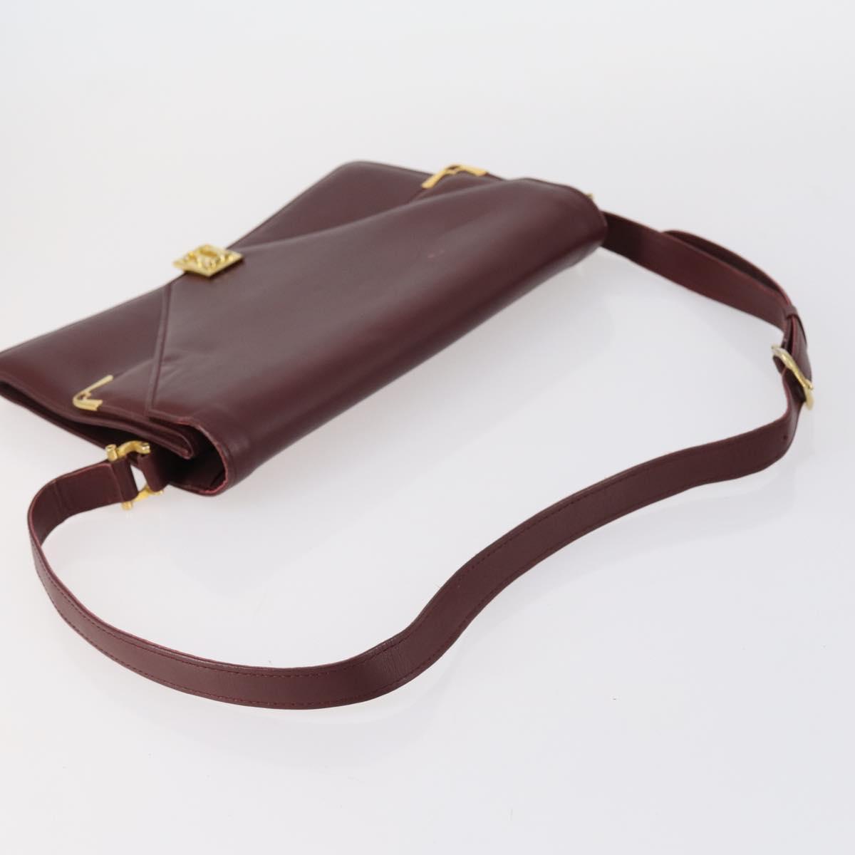 CELINE Cartier Fendi Bag PVC Leather 4 Set Beige Brown Bordeaux Auth 148969