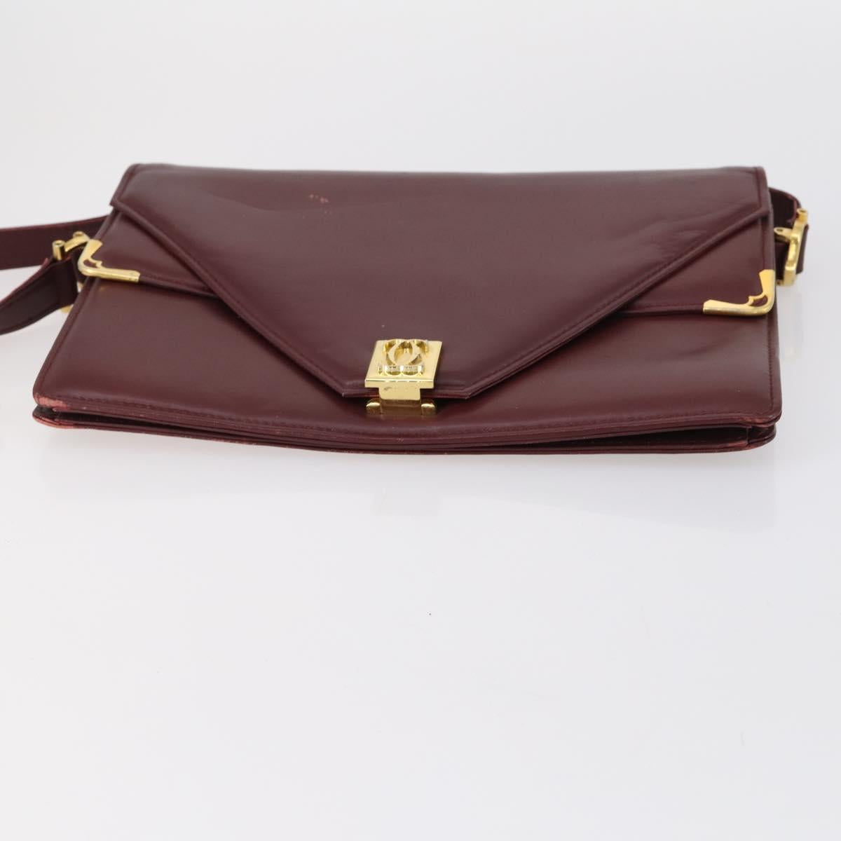 CELINE Cartier Fendi Bag PVC Leather 4 Set Beige Brown Bordeaux Auth 148969